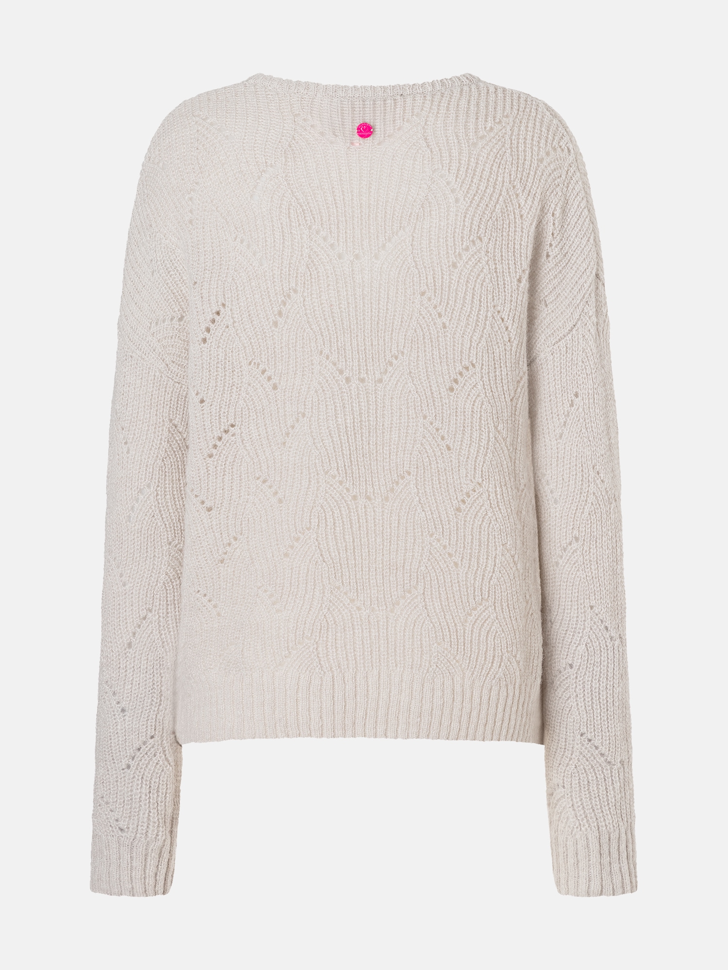 Lieblingsstück Strickpullover »SölveL« mit dezentem Lochmuster, V-Neck