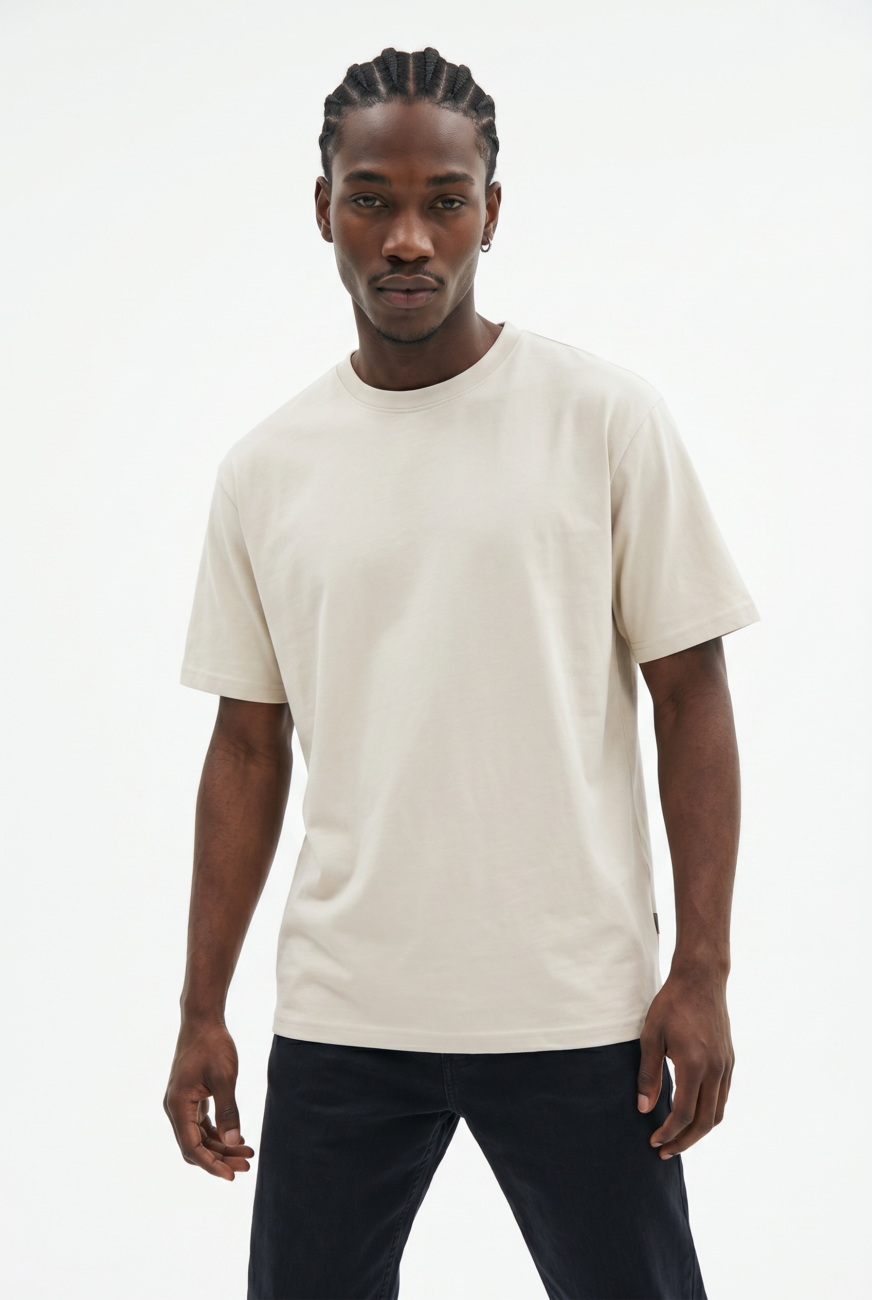 Jack & Jones Shirt à col rond »JJEORGANIC RELAXED TEE SS O-NECK NOOS« coton, coupe décontractée
