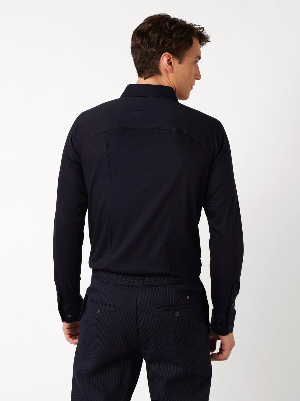 DESOTO Chemise à manches longues »Jersey Casual Kent« chemise business, jersey, col Kent, coupe slim