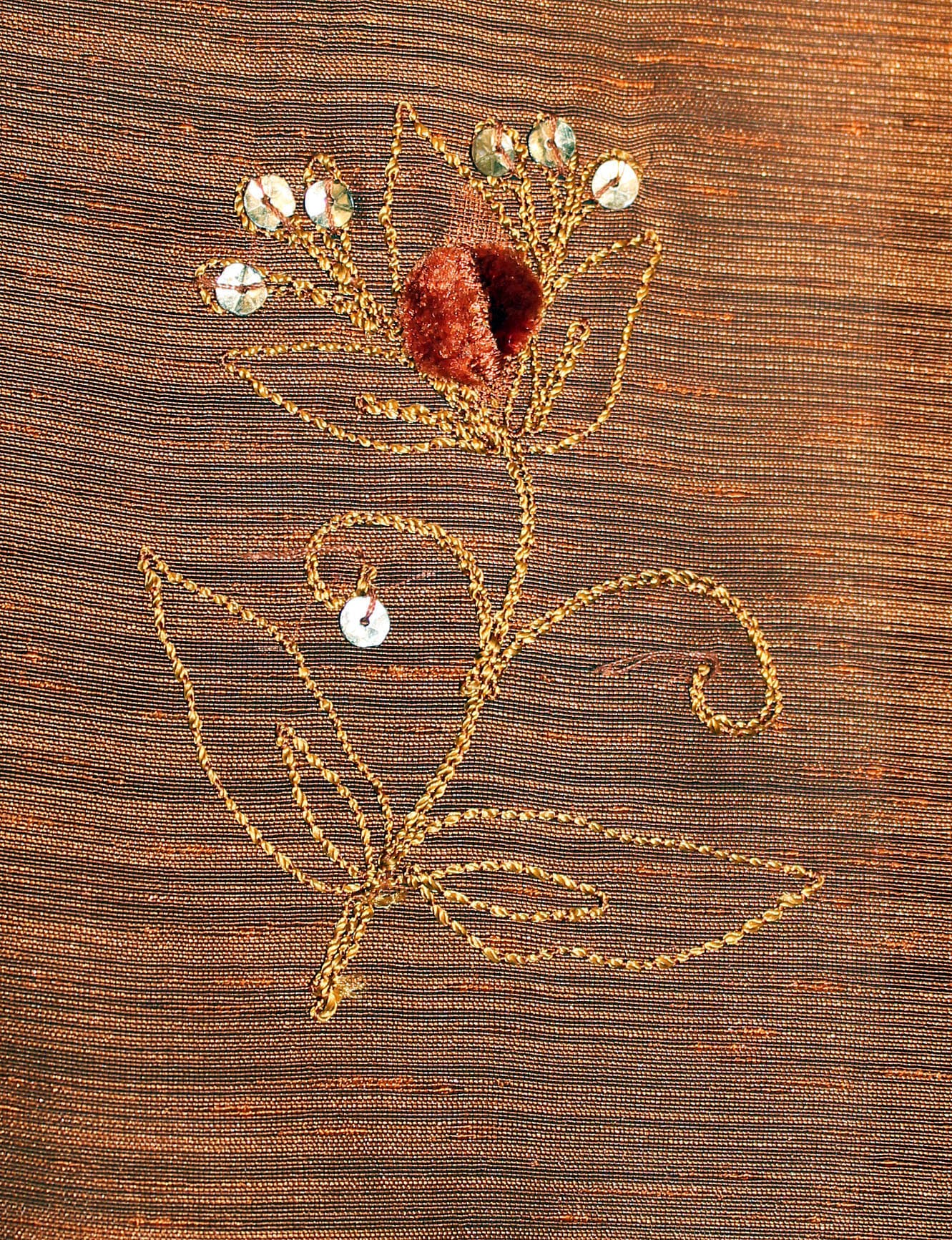 HOSSNER - ART OF HOME DECO Gardine »Zugersee« Schlaufen 1 Stk. tlg. Schlaufenschal m. Brokat-Bodüren