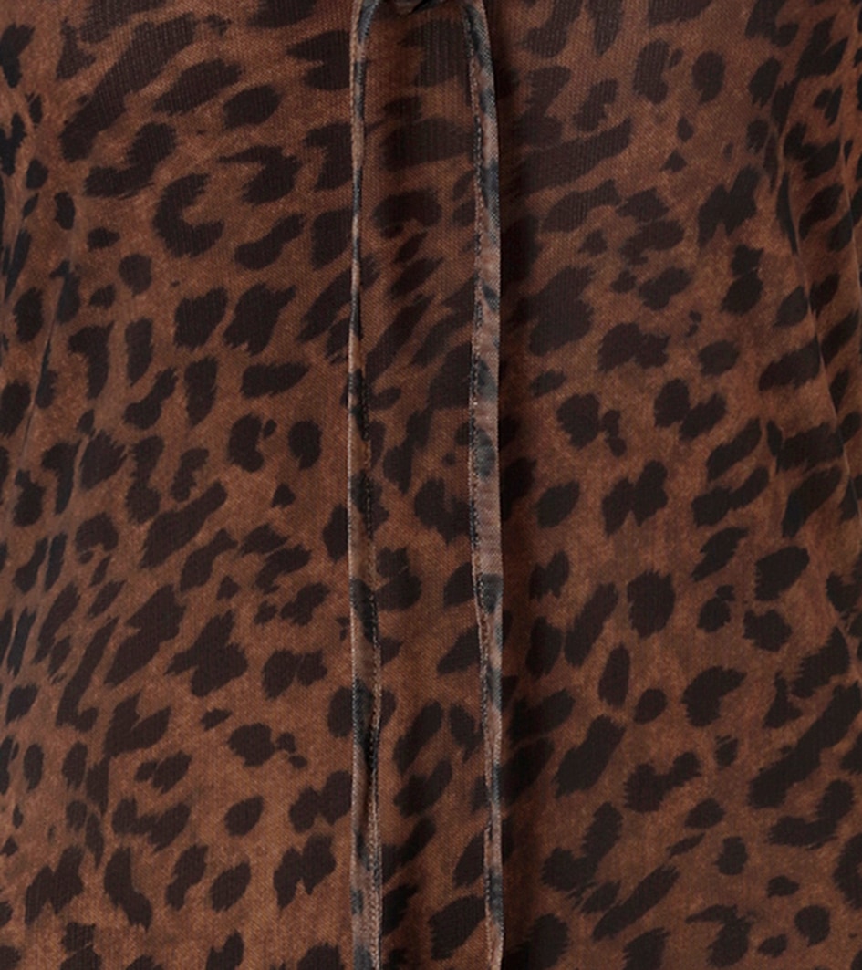 Aniston SELECTED Robe midi en qualité mesh et imprimé animal tendance - NOUVELLE COLLECTION