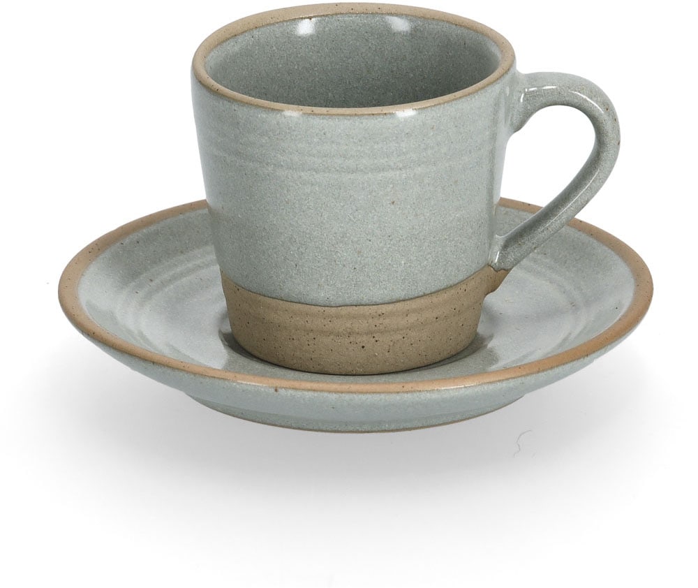 Zeller Present Espressotasse 60 ml, 8-teilig (4 Tassen/4 Untertassen)