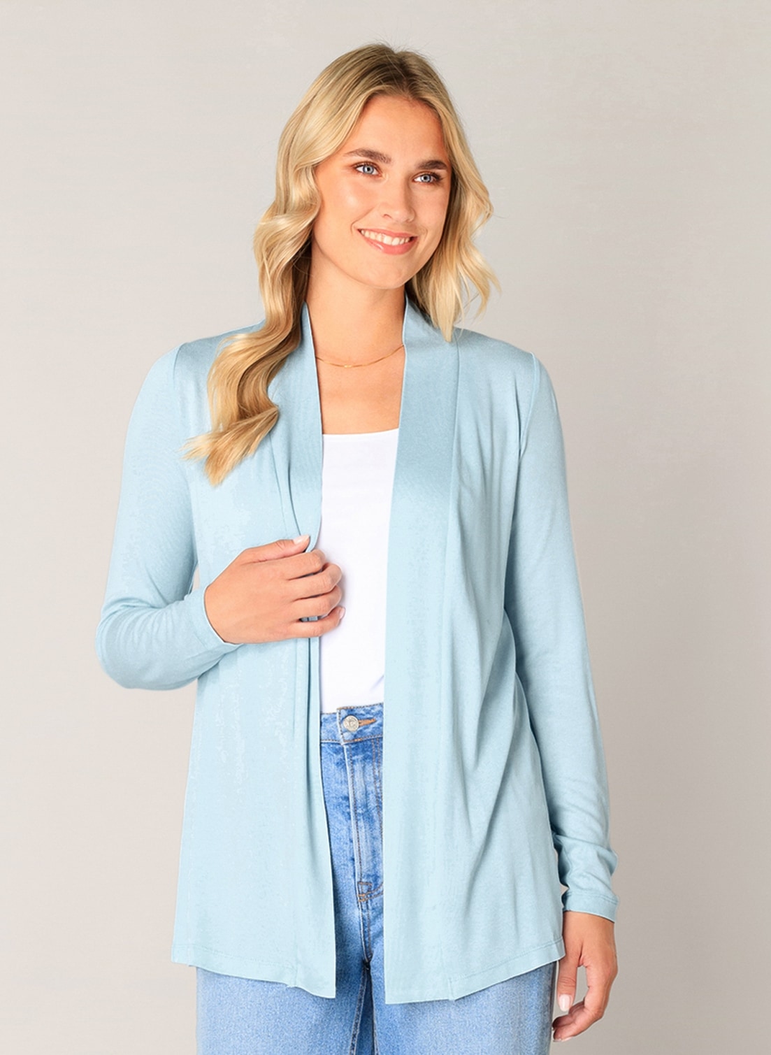 Base Level Veste en tricot »Yayla« en maille fine élastique