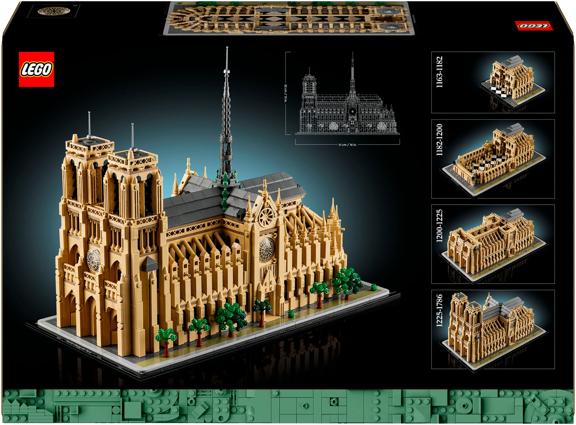 LEGO® Pions de construction »Notre-Dame de Paris (21061), LEGO Architecture« Made in Europe