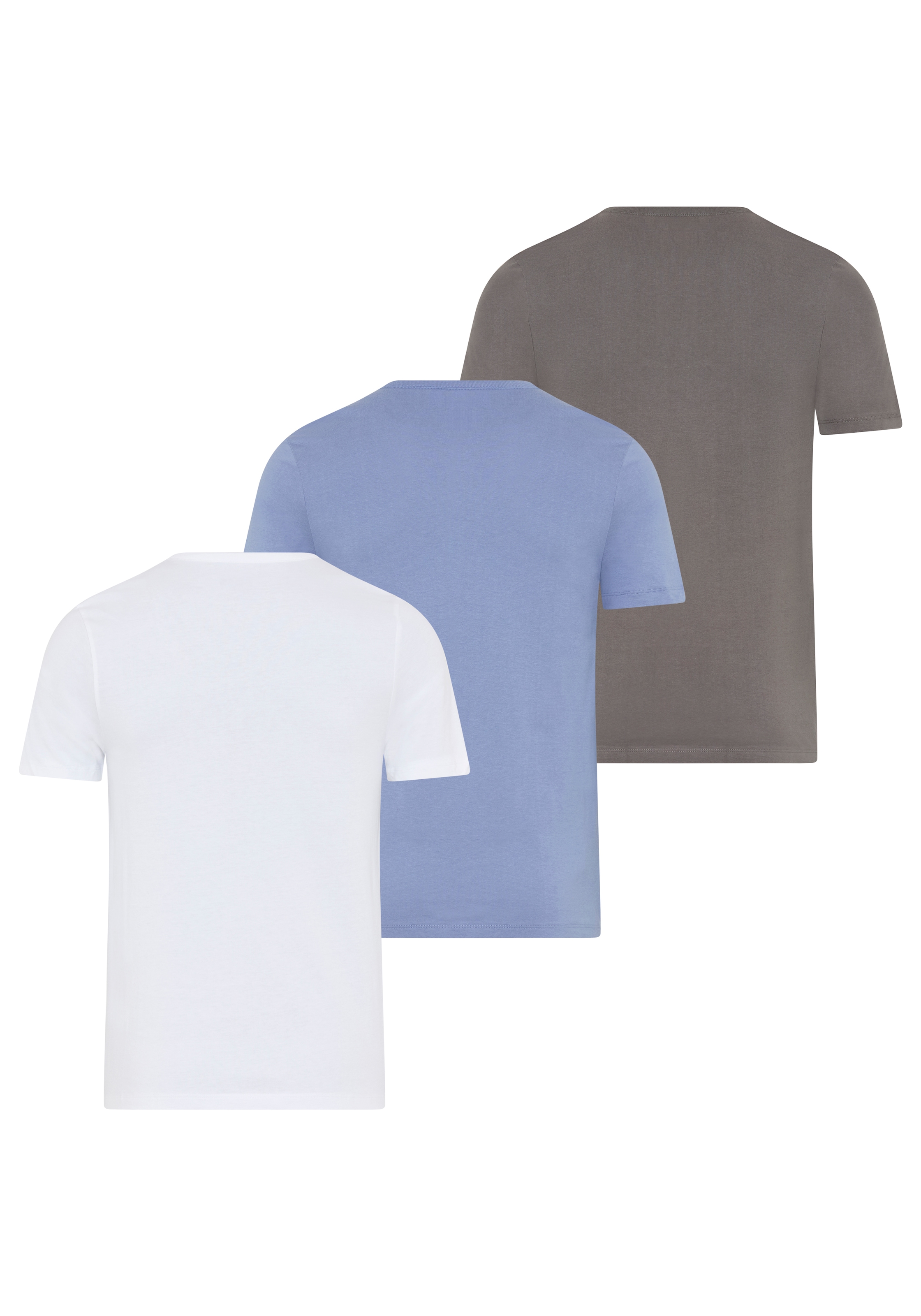 BOSS T-Shirt »TShirtRN 3P Classic« Packung, 3 Stk. mit BOSS Stickerei