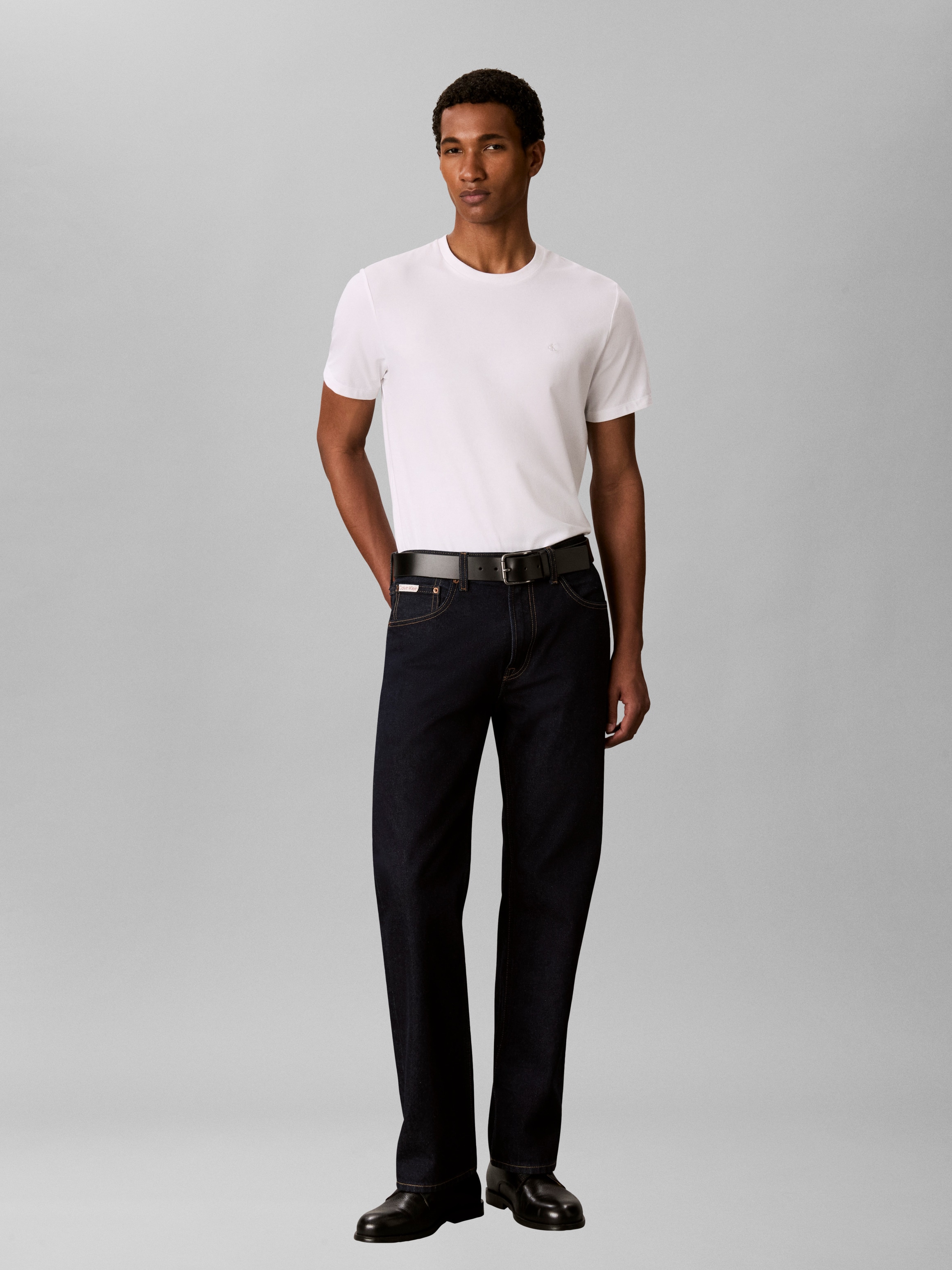 Calvin Klein T-shirt »2 Pack SS STRETCH COTTON SLIM TEE« Paquet, 2 col rond, coupe slim