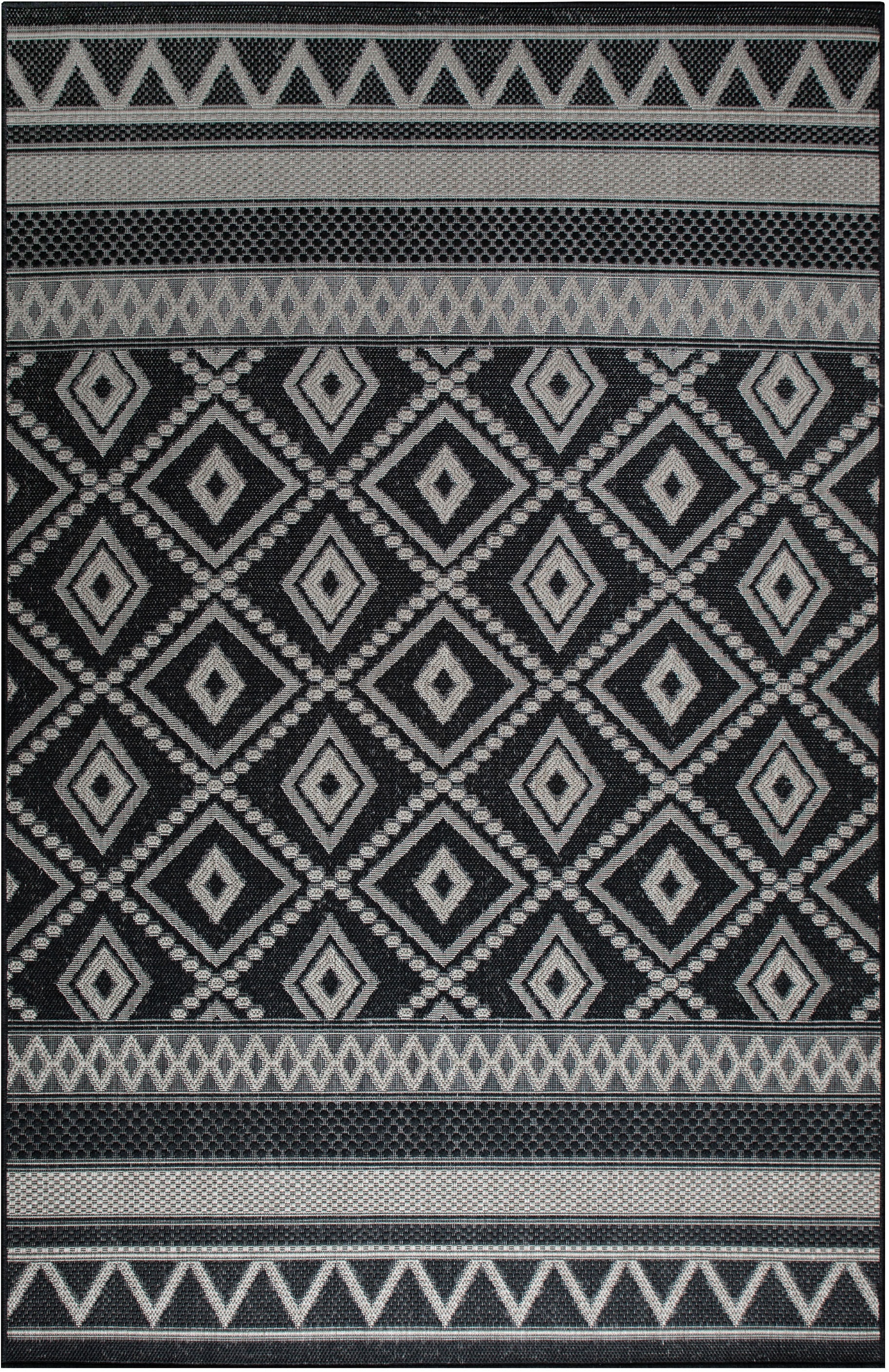 my home Teppich »Toronto auch als Läufer erhältlich« rechteckig 3 mm Höhe In- und Outdoor geeignet, Sisal-Optik, Wetterfest & UV-beständig, Boho