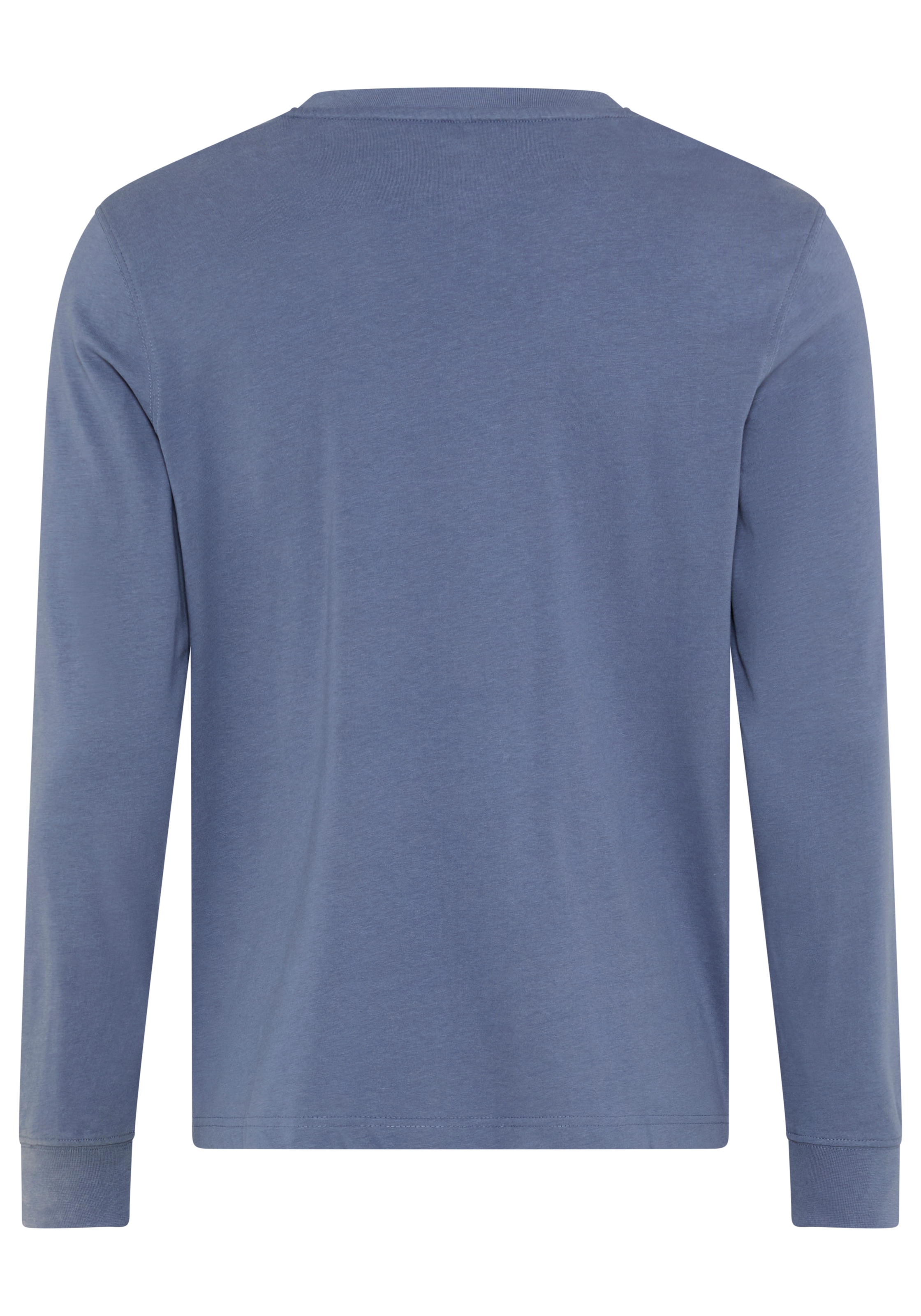 DELMAO Rundhalsshirt schmal geschnitten,  mit Print,  aus 100% Baumwolle