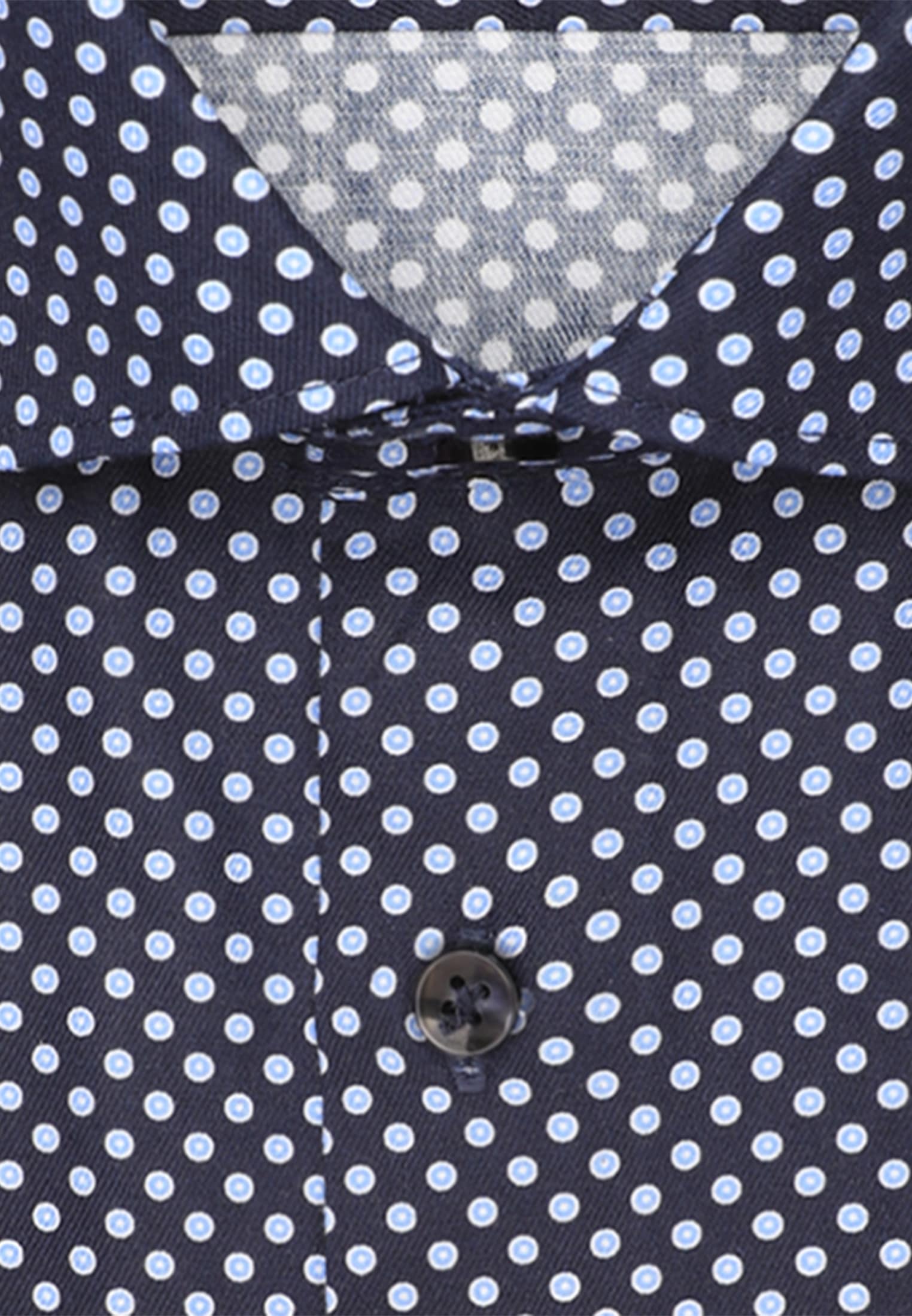 seidensticker Chemise d'affaires »Schwarze Rose« Slim 1/1 Kentkragen Druck