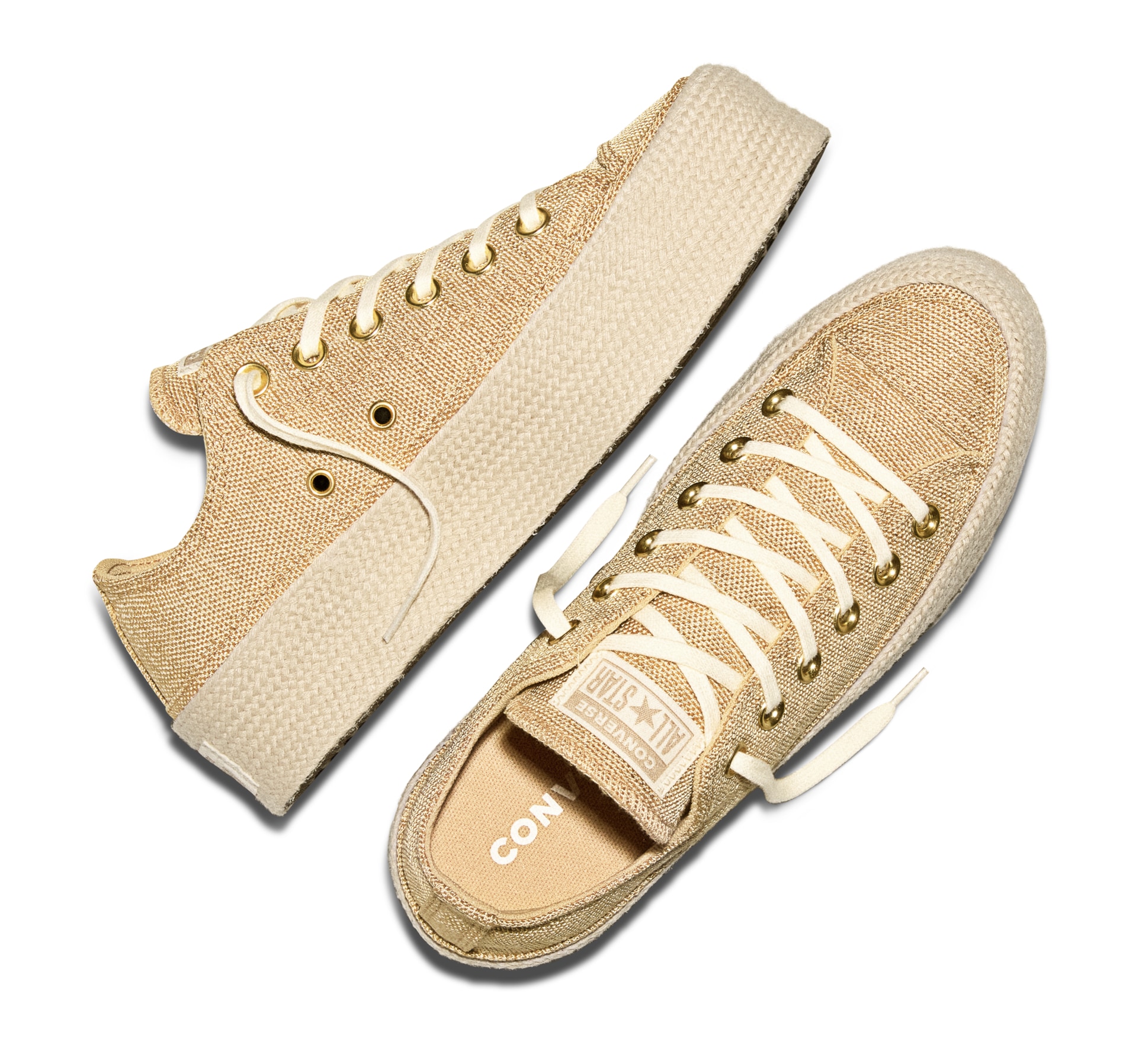 Converse Sneakers »CHUCK TAYLOR ALL STAR LIFT ESPADRILLE«  style sportif, avec semelle extérieure profilée, avec lacets