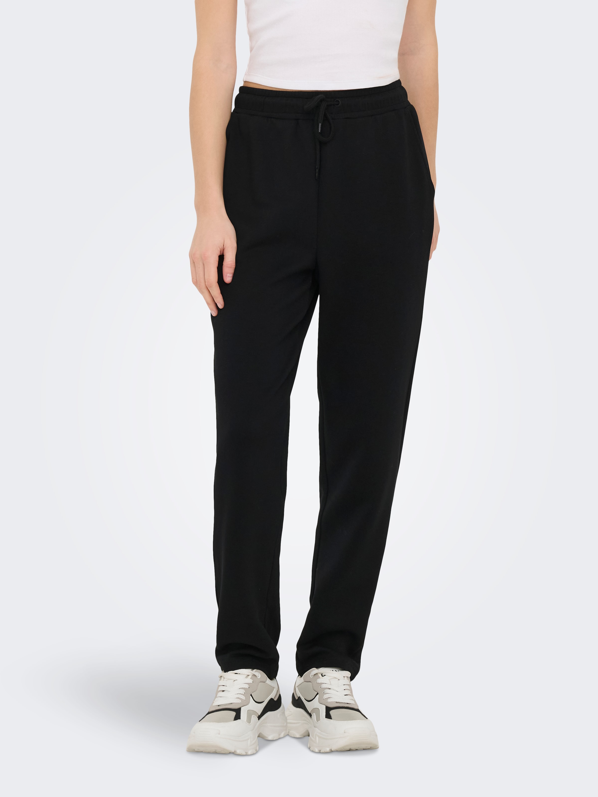 ONLY Play Pantalon sweat »ONPLOUNGE HW TAPERED SWT PNT«  mélange de matériaux