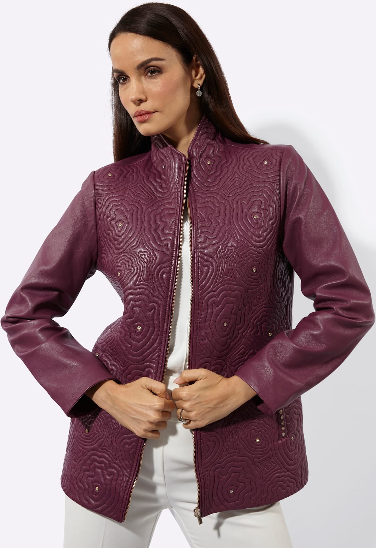 Mainpol Veste en cuir