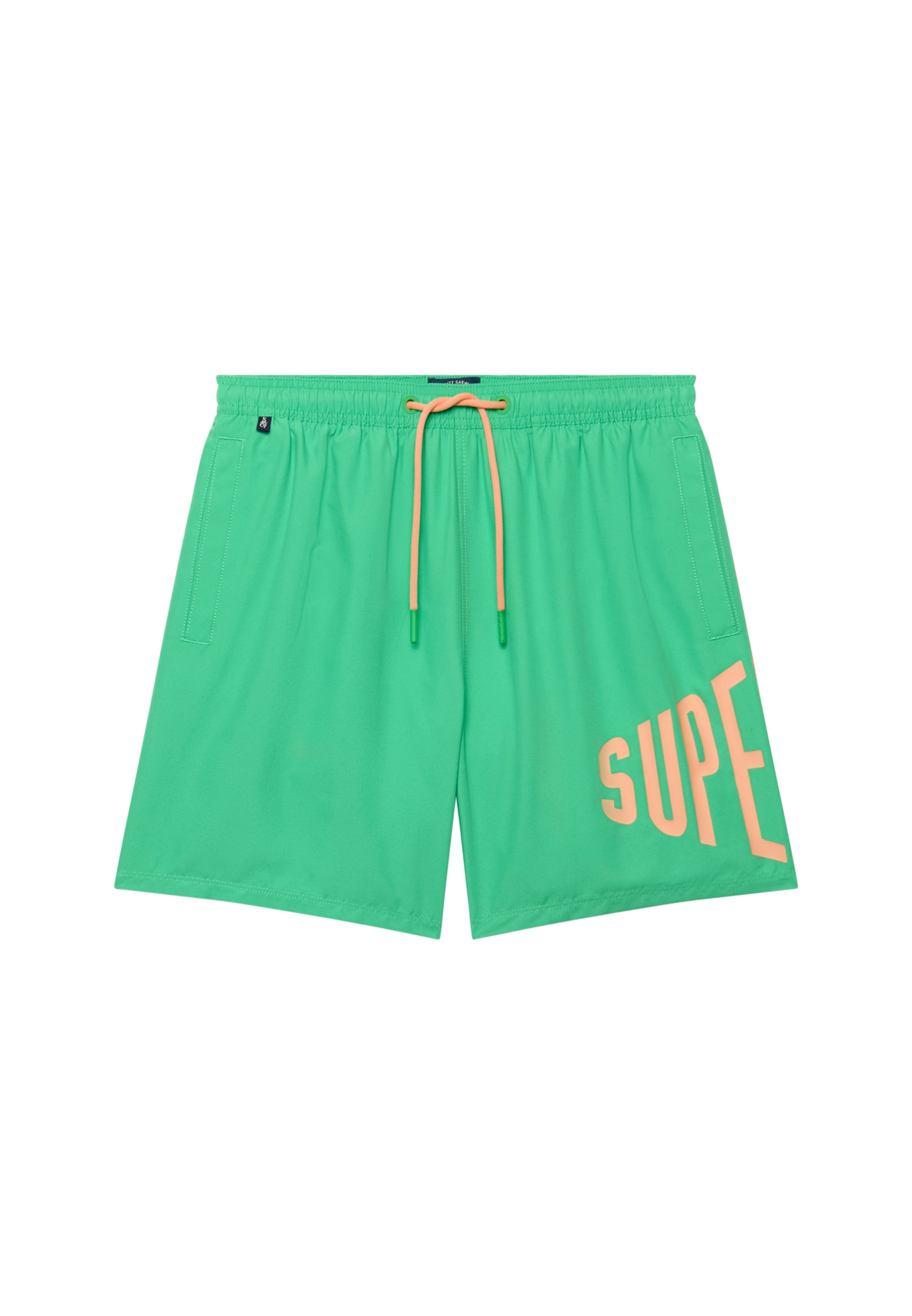 Superdry Short de bain »PRINTED LOGO 16 SWIM SHORT« coupe mode, design uni, en polyester, facile d'entretien