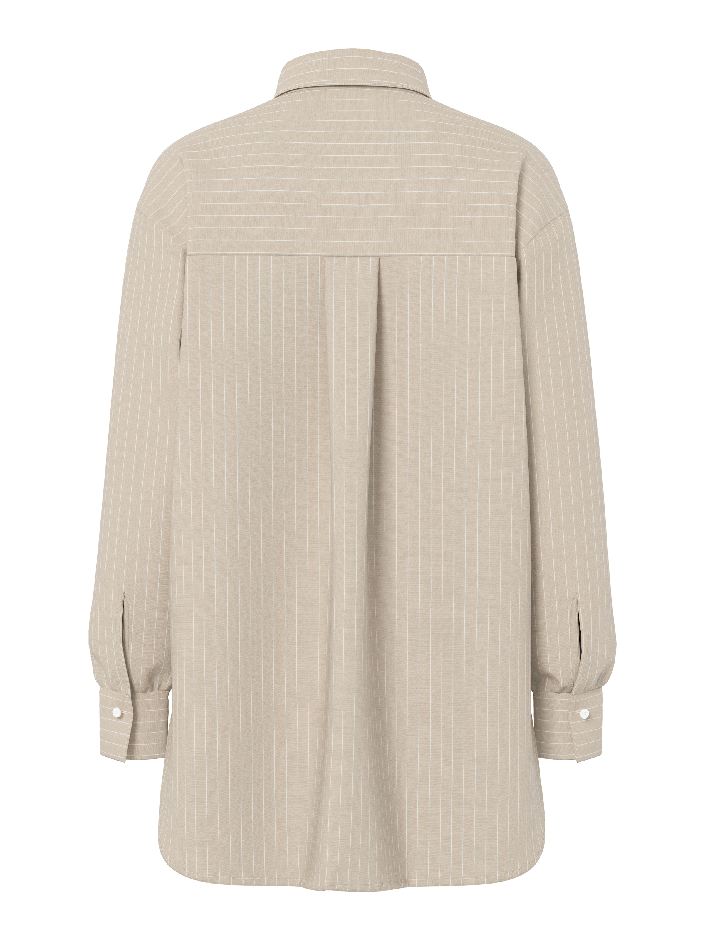 pieces Blouse chemise »PCMELIA LS LOOSE SHIRT WVN NOOS BC« mit abgerundetem Saum