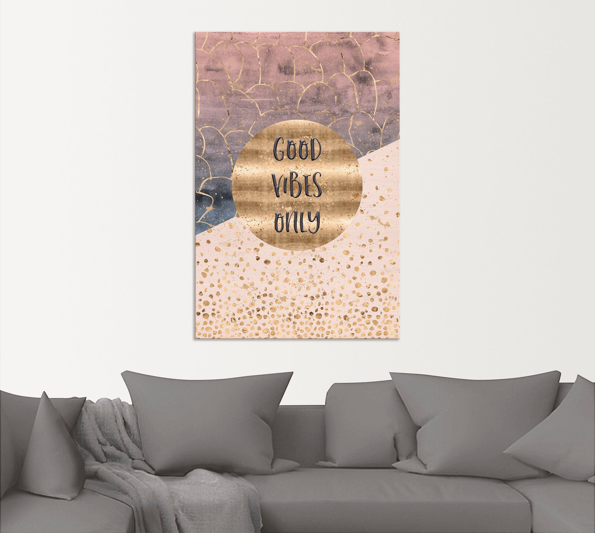 Artland Impression alu-dibond »Nur gute Schwingungen« 1 cuis tlg. für Innen- und Aussenbereich geeignet, Outdoorbild