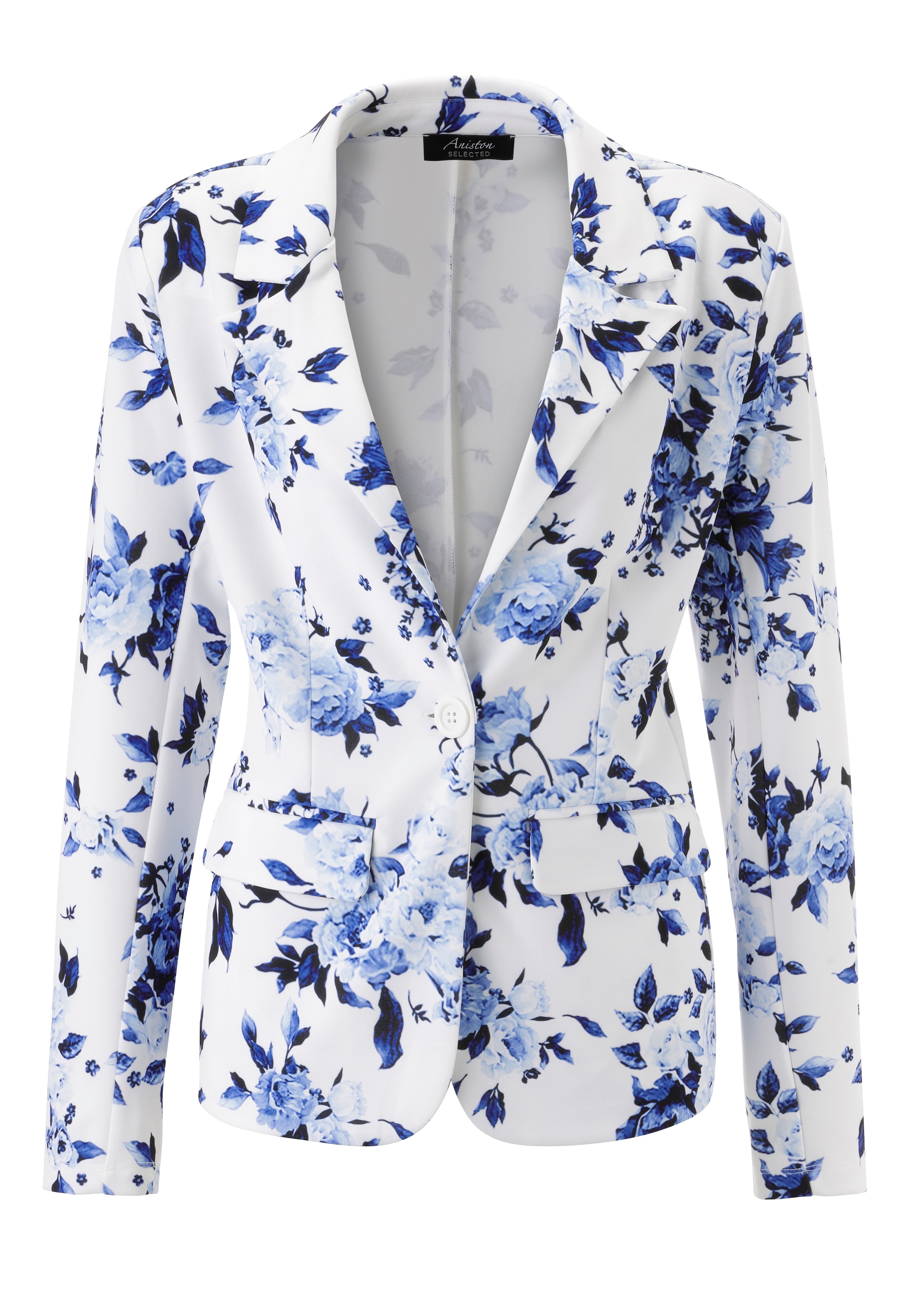 Aniston SELECTED Jerseyblazer mit floralem, romantischen Blumendruck - NEUE KOLLEKTION