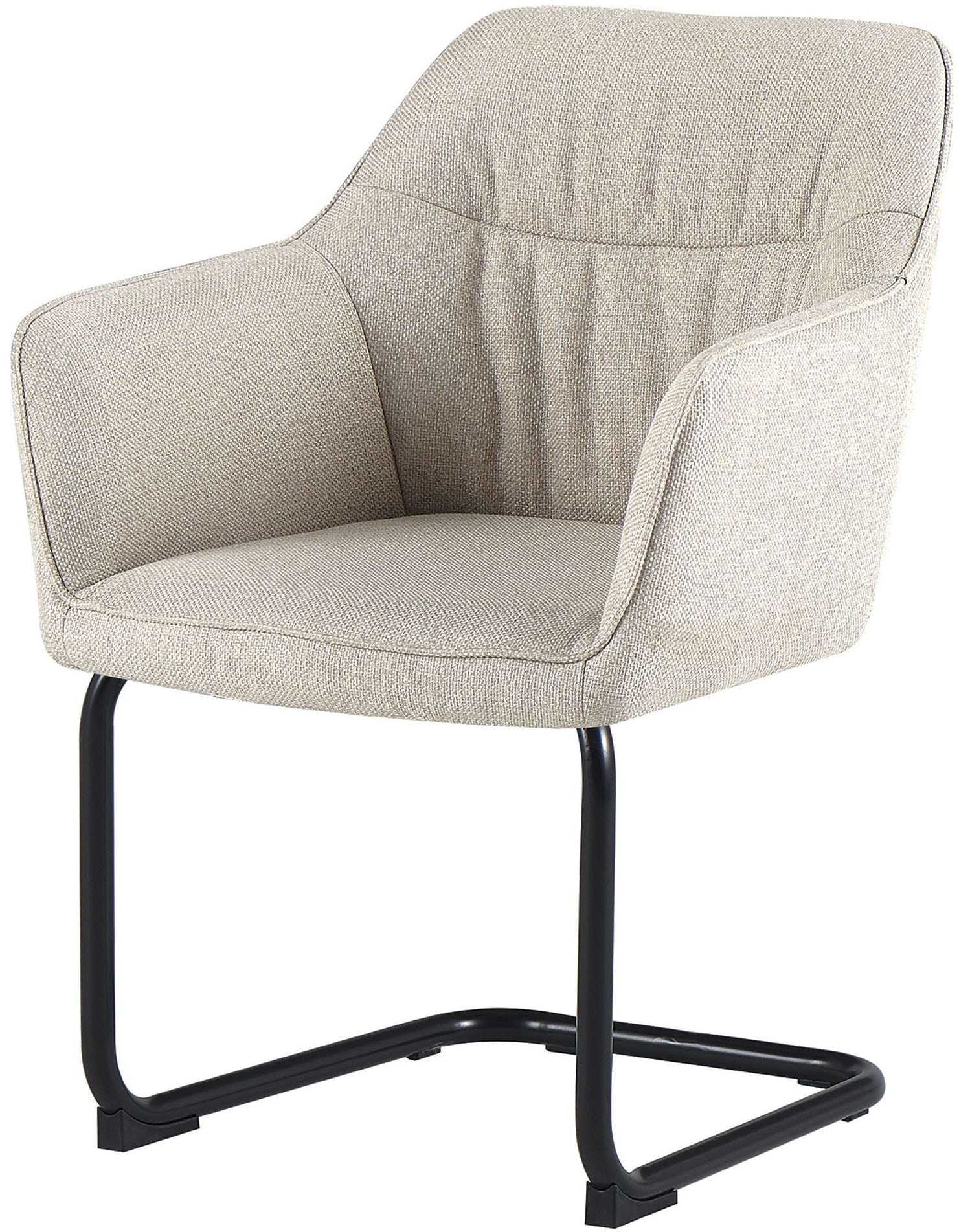 GOODproduct Chaise cantilever »Elba« (Set) 2 cuisgemütlicher Stuhl / Sessel, 180 Grad drehbar, Auto Return, Webstoff