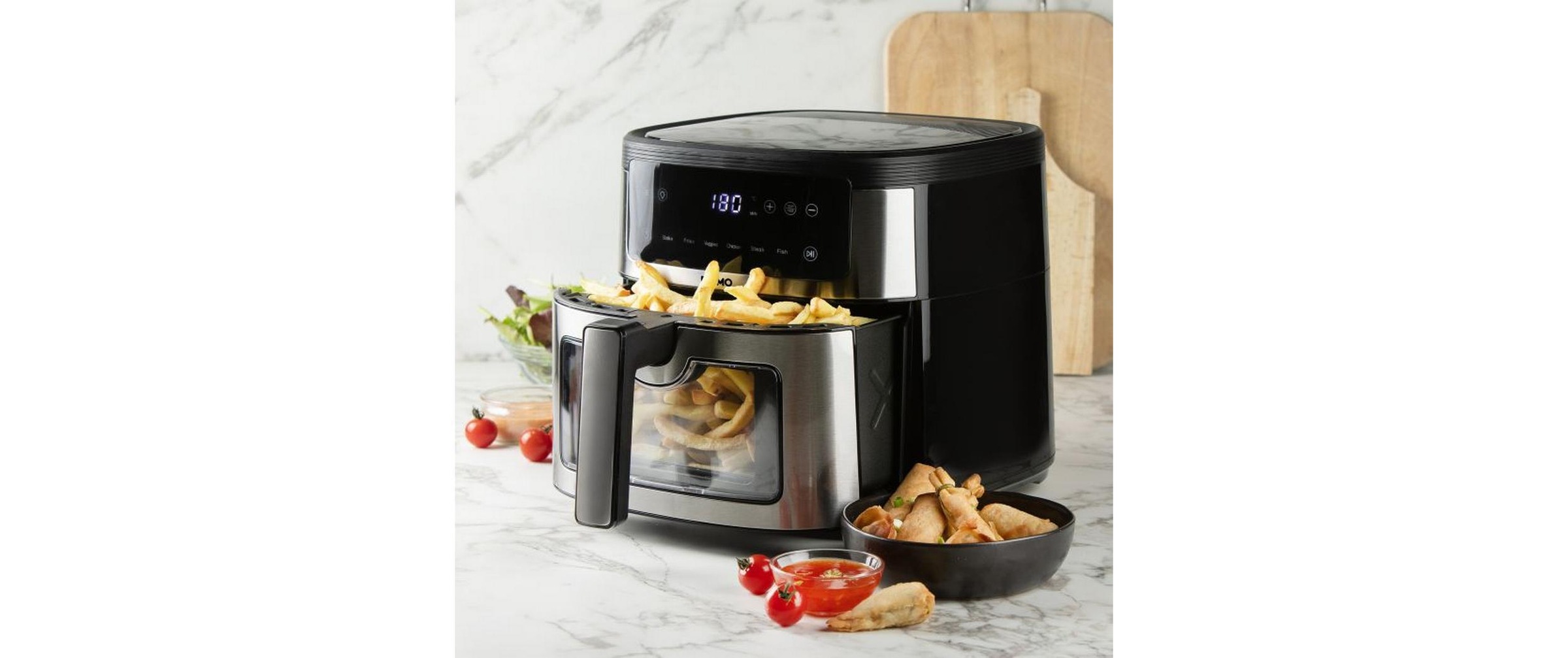 Domo Heissluftfritteuse »DO548FR 6 l« 1500 W Heissuftfritteuse mit Sichtfenster