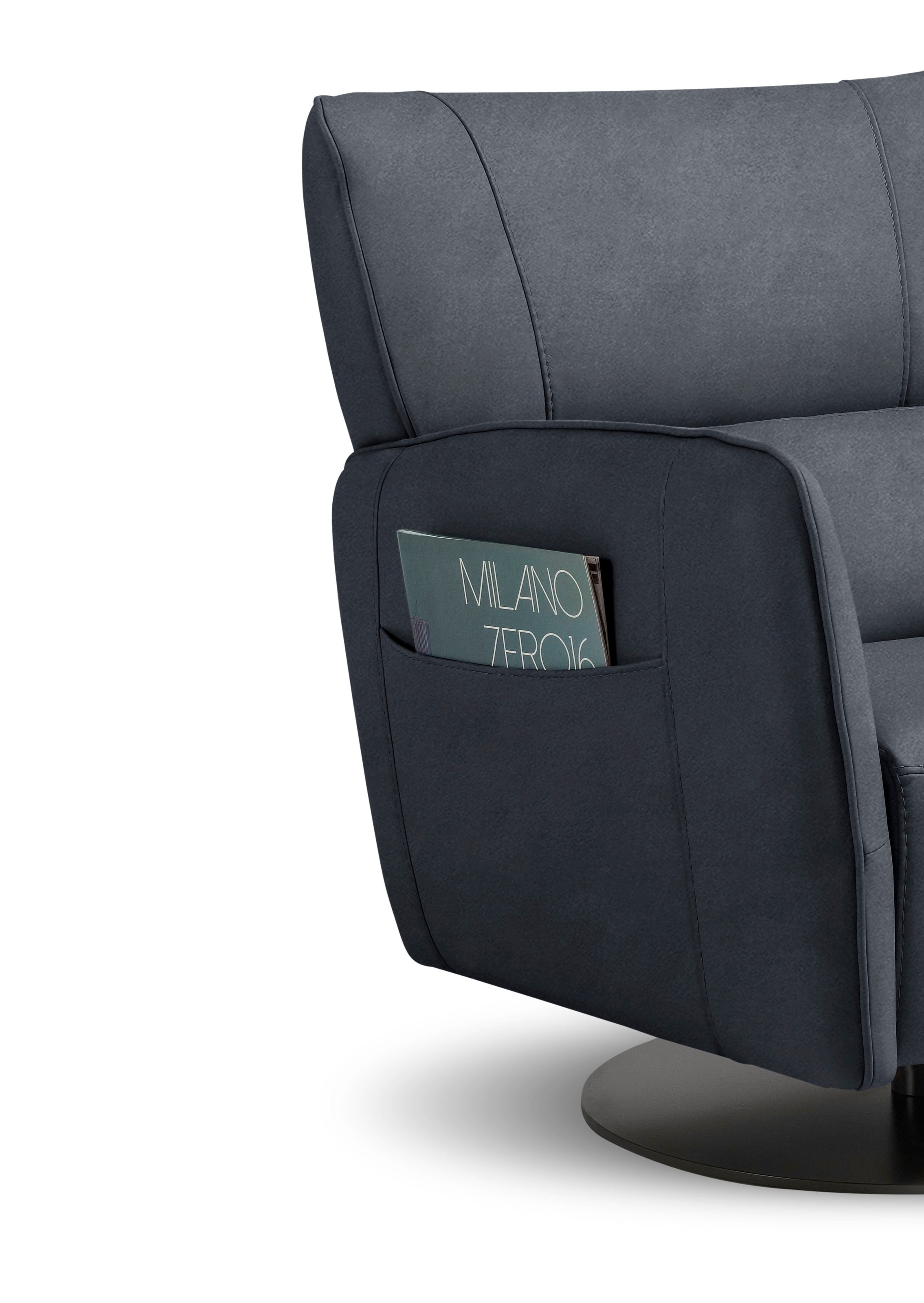 Egoitaliano Fauteuil »Honey« inkl. seitlicher Einstecktasche, drehbar und mit Wipp-Funktion