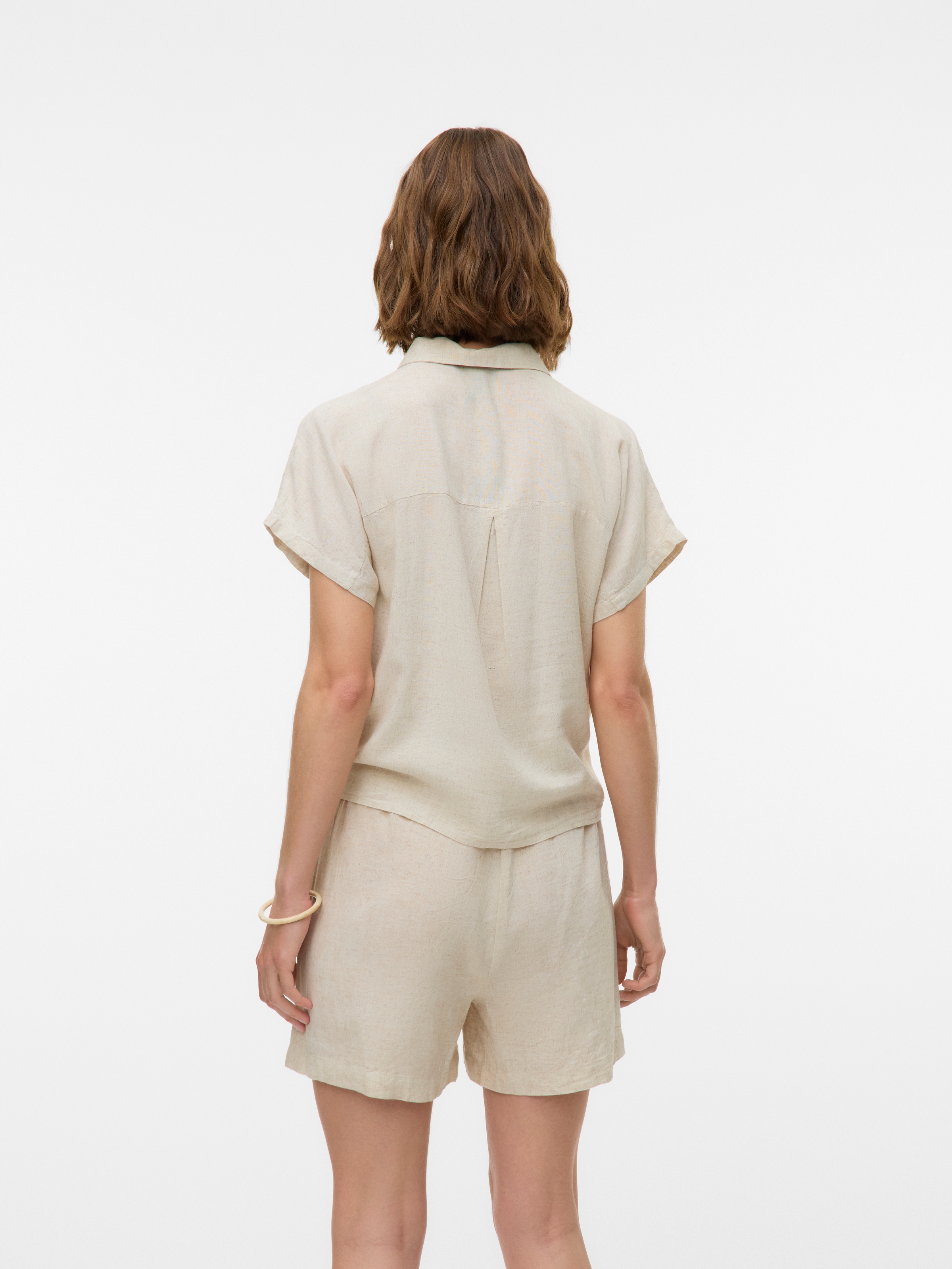 Vero Moda Kurzarmbluse »VMTHEA SS TIE SHIRT WVN NOOS« Viskosemischung, loose fit