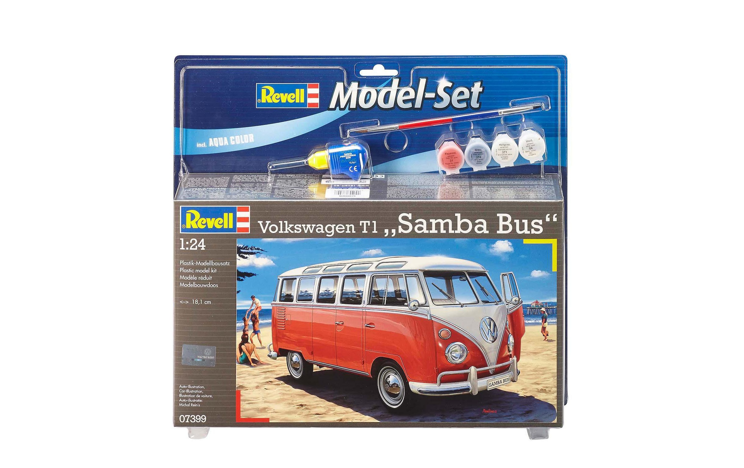 Revell® Kit de modèles réduits »Model Set VW T1 Samba Bus« 1:24 Made in Europe