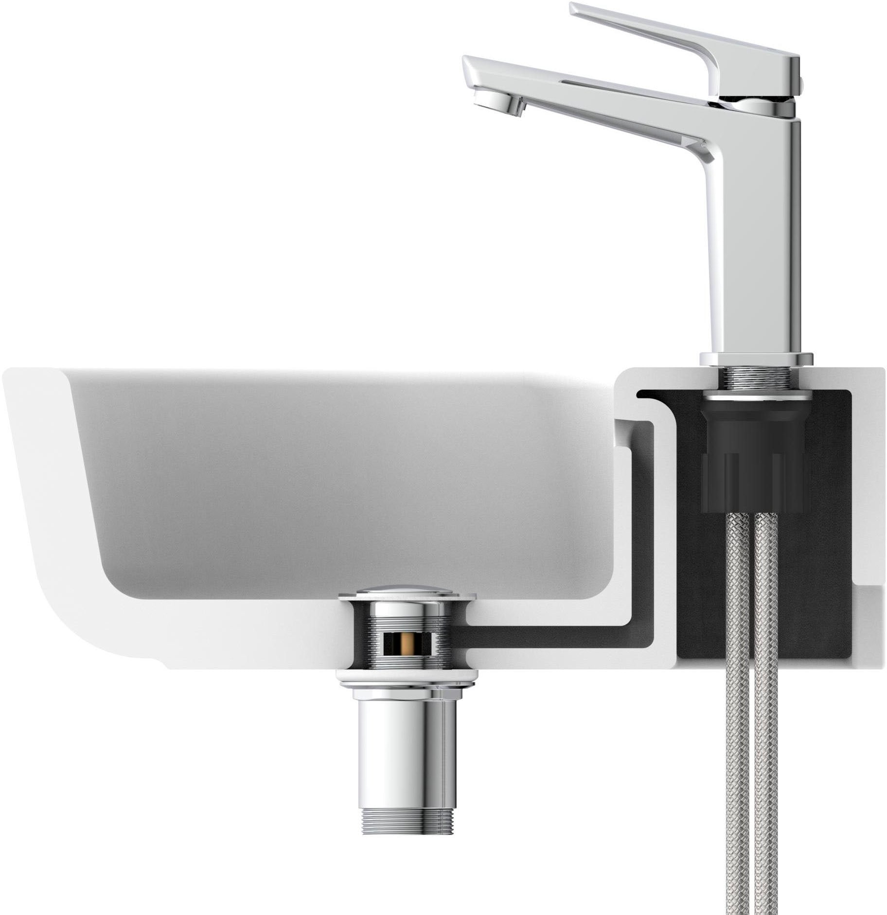 Schütte Robinetterie de salle de bain »ARUBA« incl. pop-up, anti-calcaire, silencieux