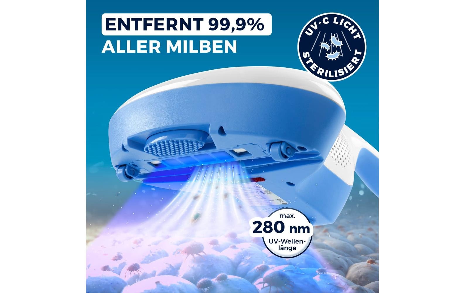 CLEANmaxx Appareil de nettoyage de matelas »mit UV-C-Licht 300W«