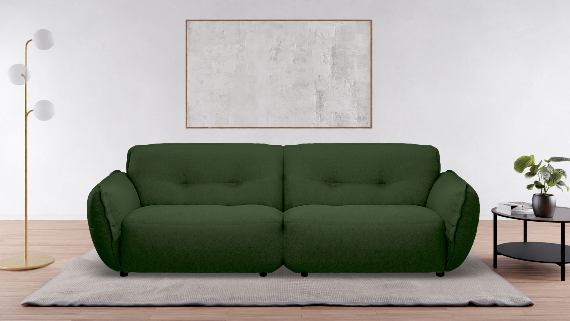 BETYPE 4-Sitzer »Be Fluffy Mega Sofa, viel Platz, XXL Couch, Breite 283cm, bequem« Softes Sitzgefühl, moderne Kedernaht, hochwertiger Bezug