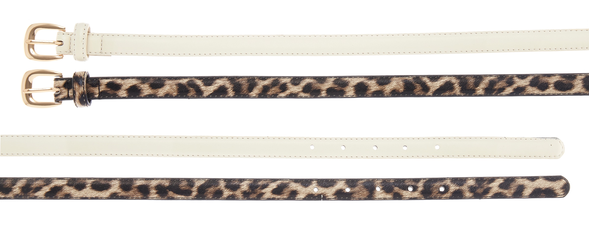 LASCANA Ceinture de hanche »2-er Pack Gürtel, Anzuggürtel, Hosengürtel, Jeansgürtel« NOUVEAU pour pantalons & robes au design moderne