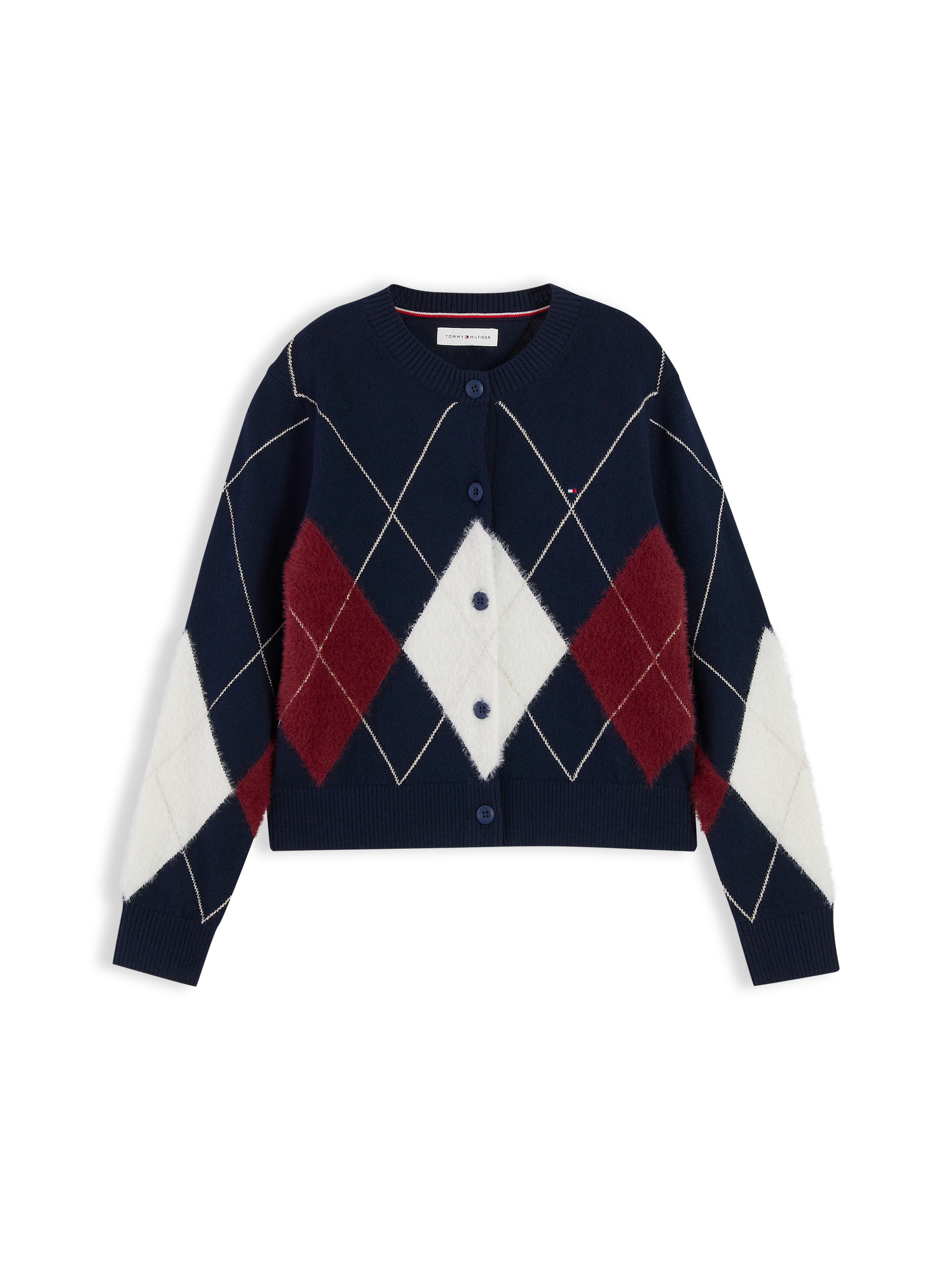 Tommy Hilfiger Veste en tricot mit Wolle, Regular Fit, Kinder bis 16 Jahre