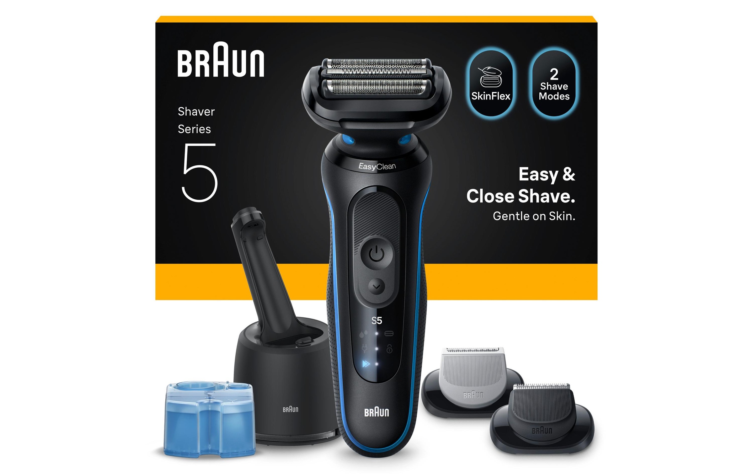 Braun Elektrogesichtshaarentferner »Series 5 52-B7650CC« Reinigungsstation