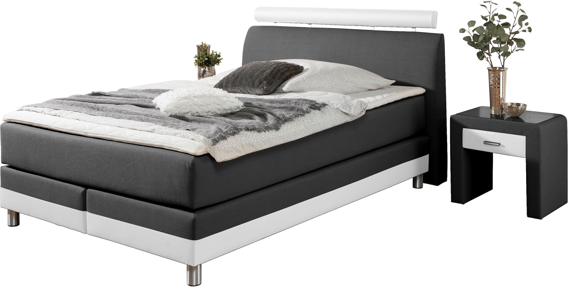 Home affaire Lit boxspring »Rocklin« in H2, H3 oder H4 erhältlich