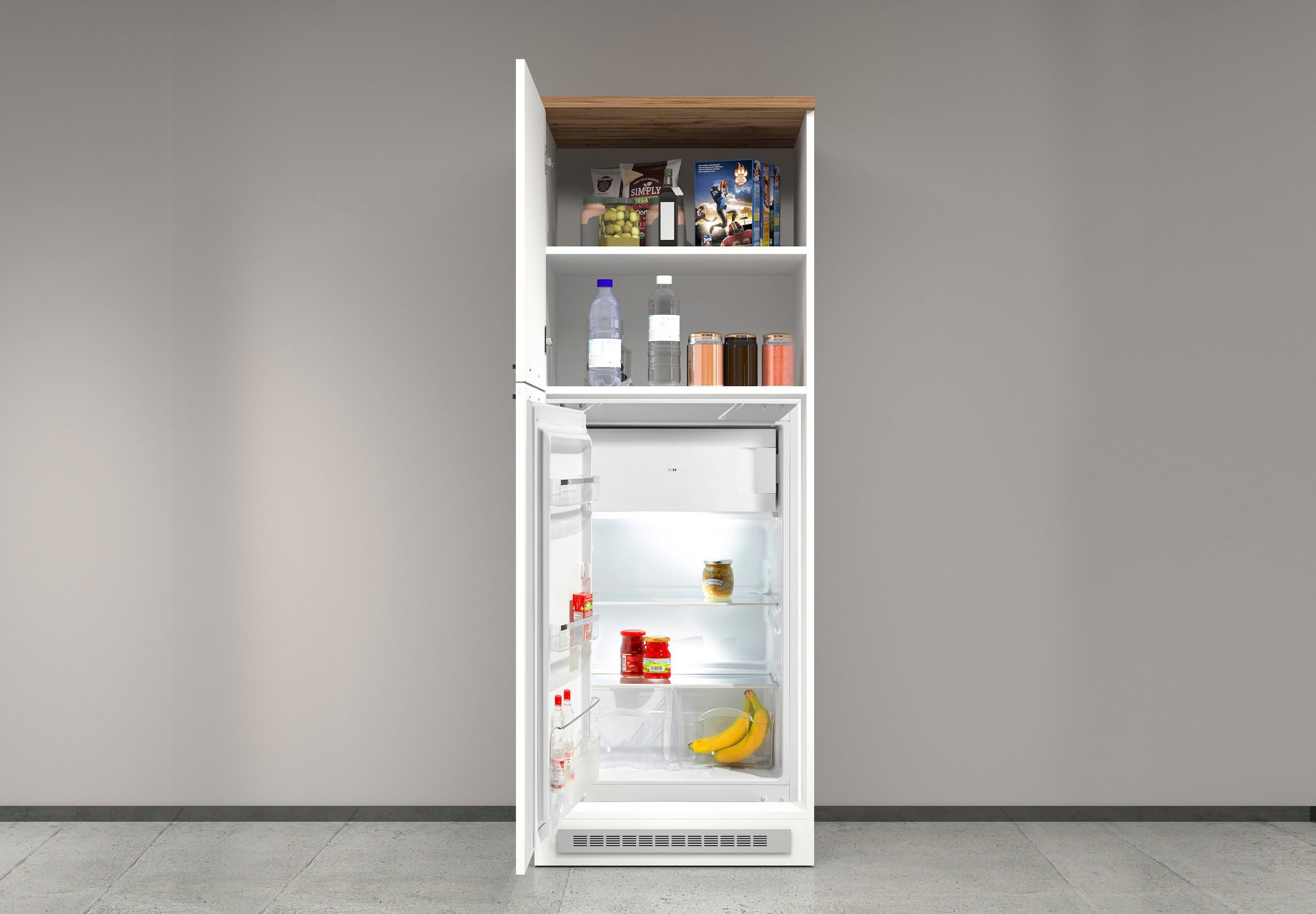 KOCHSTATION Armoire réfrigérée encastrable »KS-Sole« Largeur 60 cm, dimensions niche 56,8/53/90 cm