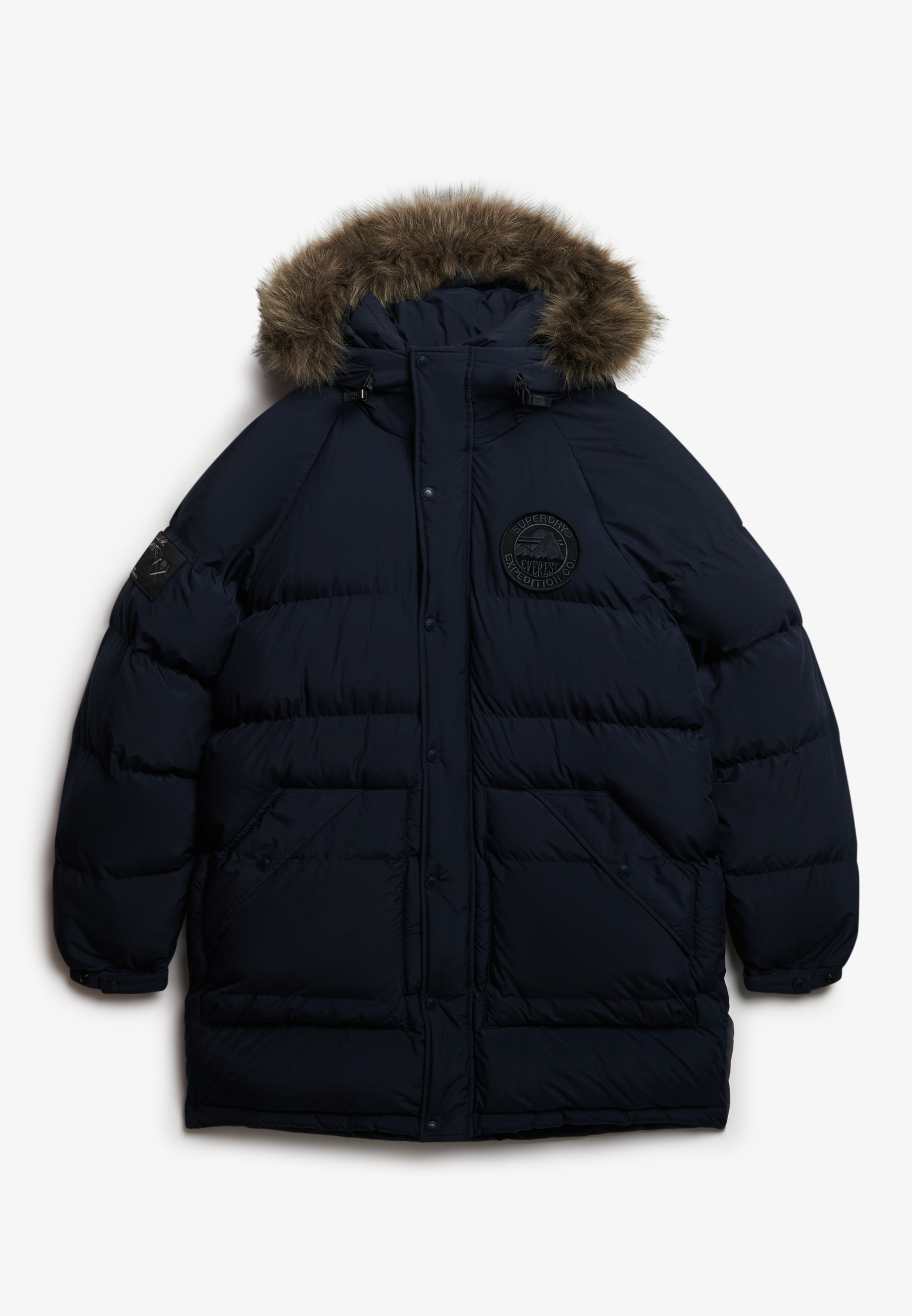 Superdry Veste matelassée »EVEREST LONGLINE BAFFLED PARKA« mit Kapuze