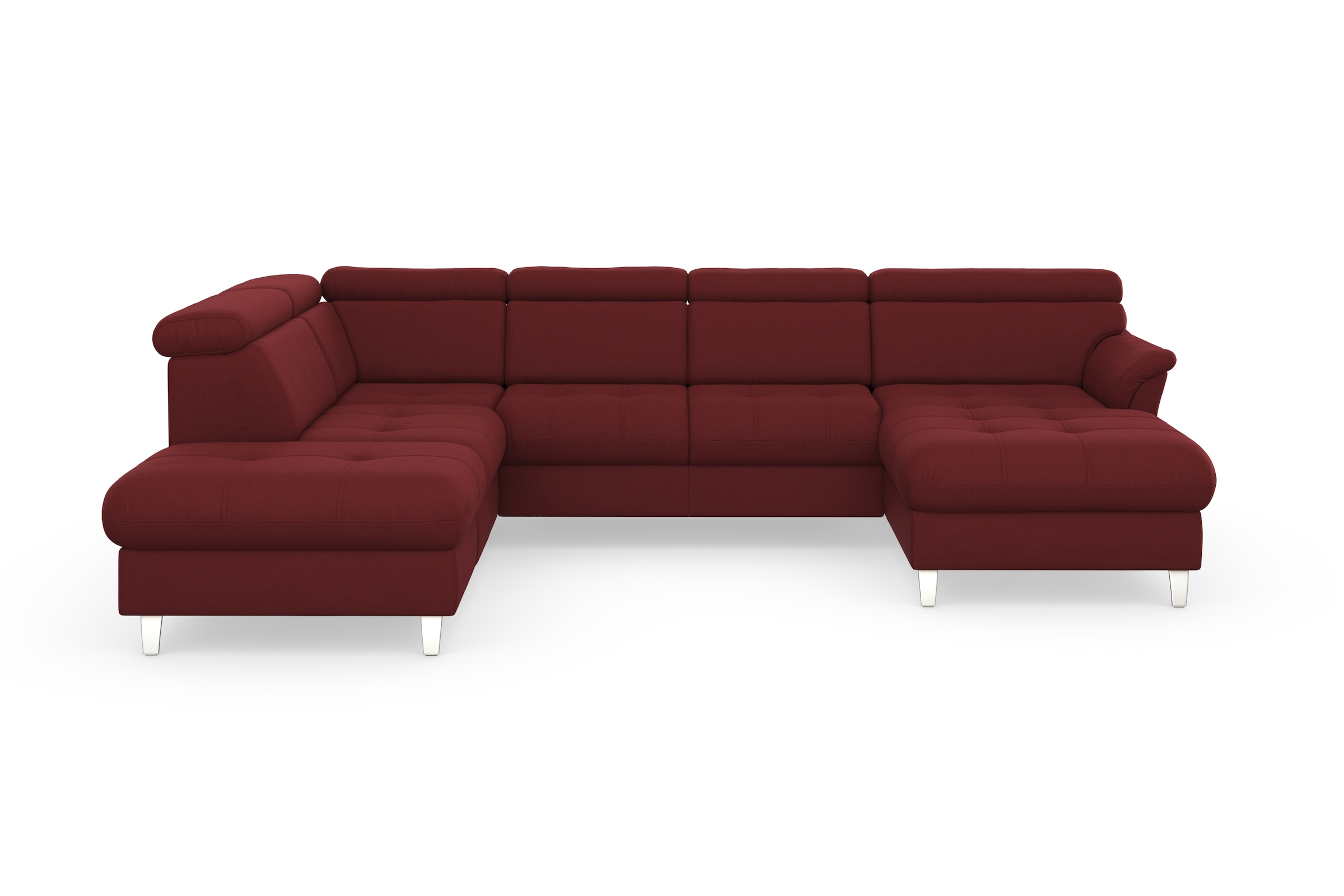 sit&more Paysage de salon »Marano U-Form« inklusive Kopfteilverstellung, wahlweise mit Bettfunktion, Bettkasten