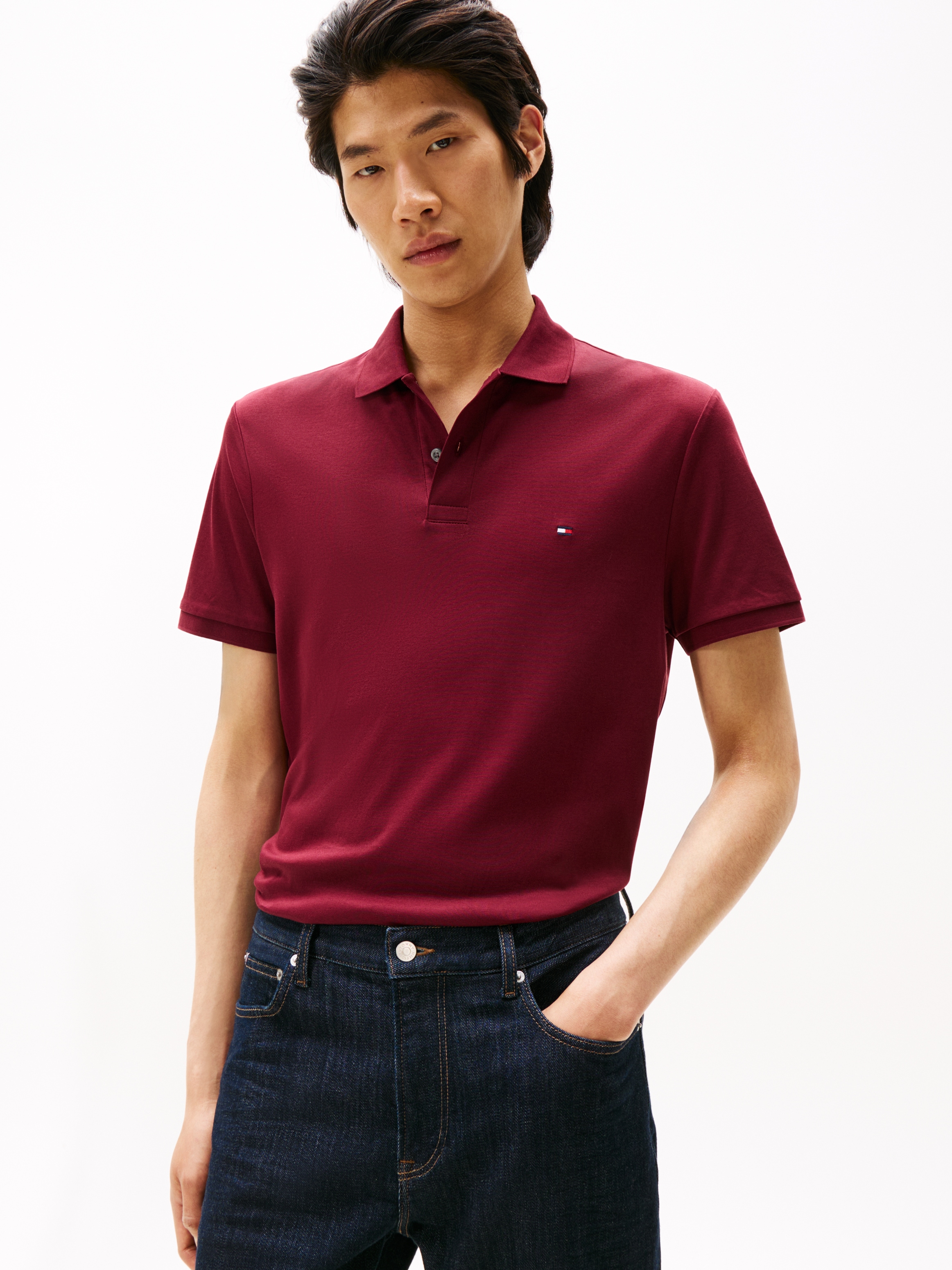 Tommy Hilfiger Polo »LIQUID COTTON REGULAR SEASONAL« mit Logostickerei