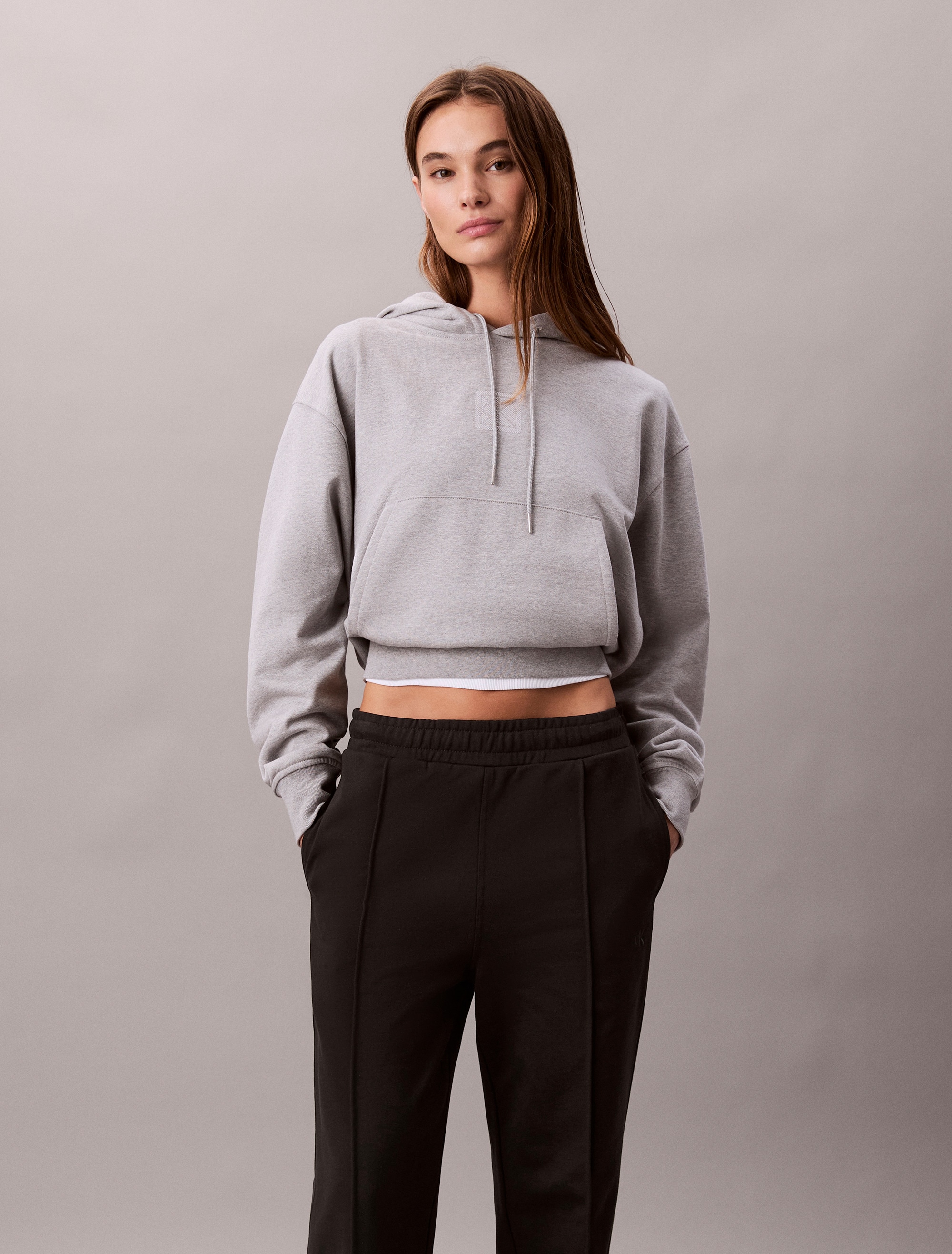 Calvin Klein Jeans Pantalon sweat  elastischer Bund, gerade Passform, Bundfalte