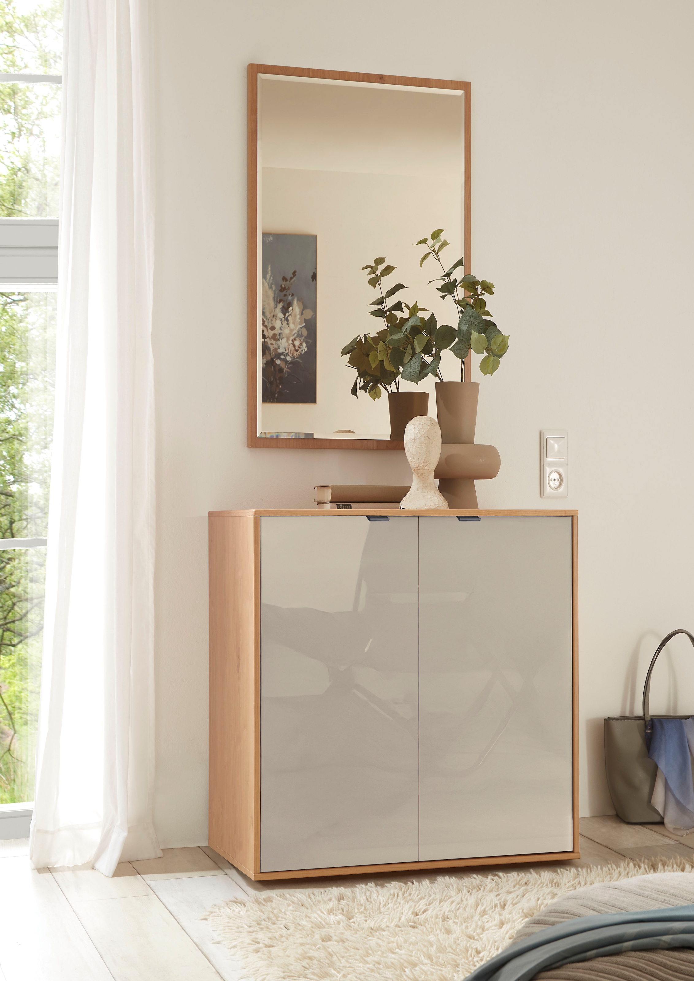 WIEMANN Commode »Cardiff Sideboard, Wäscheschrank, teilmassiv Erle, 80 cm« Kommode 80x86x43 cm, braun, mit Dämpfung, MADE IN GERMANY,  verschiedenen Ausführungen, inklusive Einlegeboden