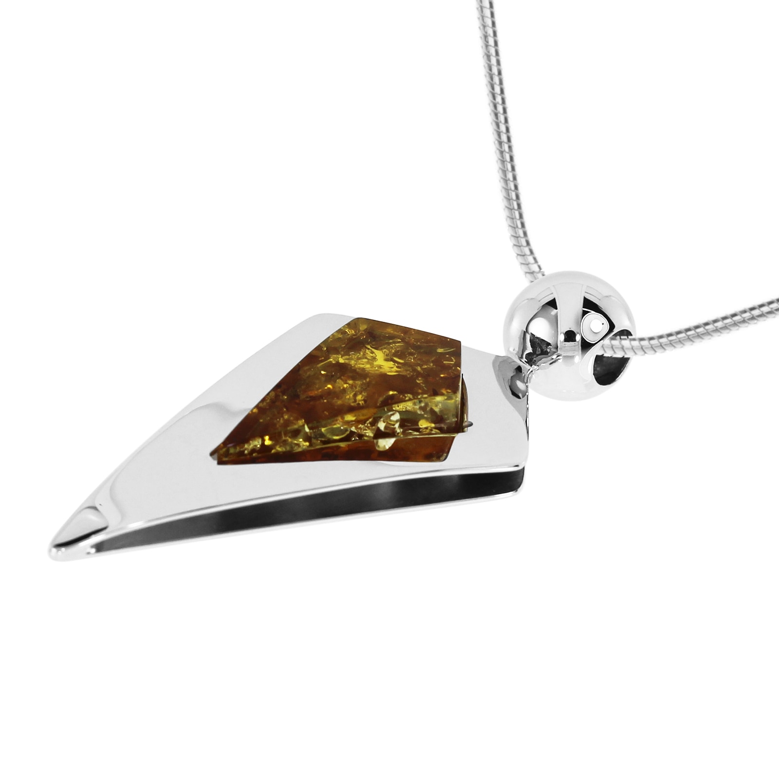 OSTSEE-SCHMUCK Chaîne avec pendentif »Ostsee-Schmuck Kette mit Anhänger Erka Kette mit Anhänger Erka«