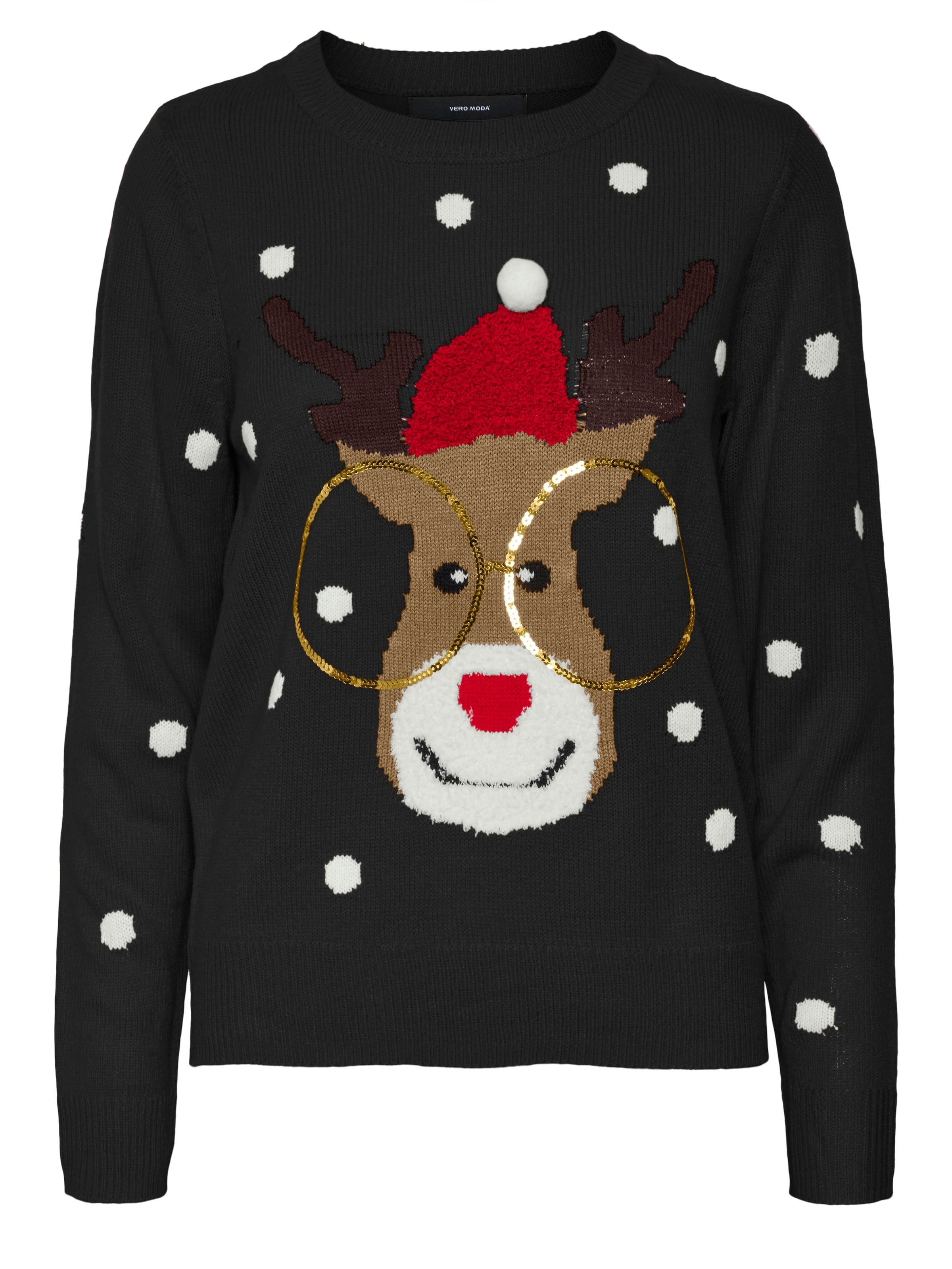 Vero Moda Pull de Noël »VMTINSEL LS O-NECK BLOUSE XMAS REP2«