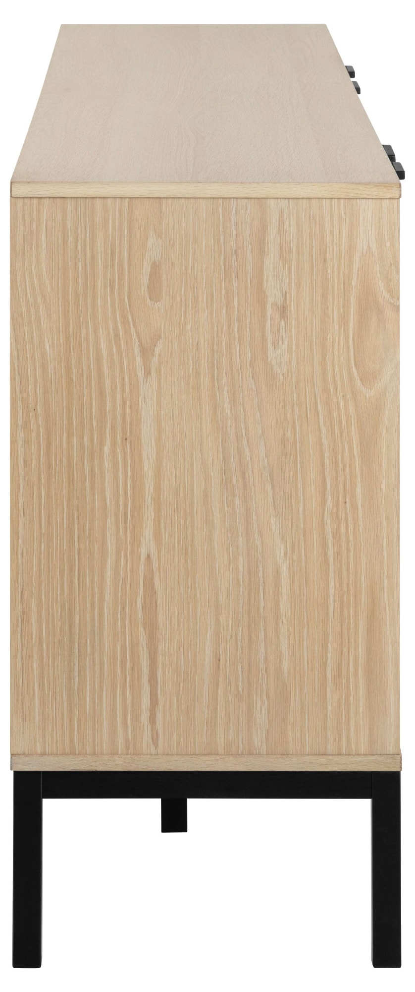 ACTONA GROUP Sideboard »Kensington« Anrichte, 4 Türen und 4 Böden weiss pigmentiert  Eiche, 180x40x80cm