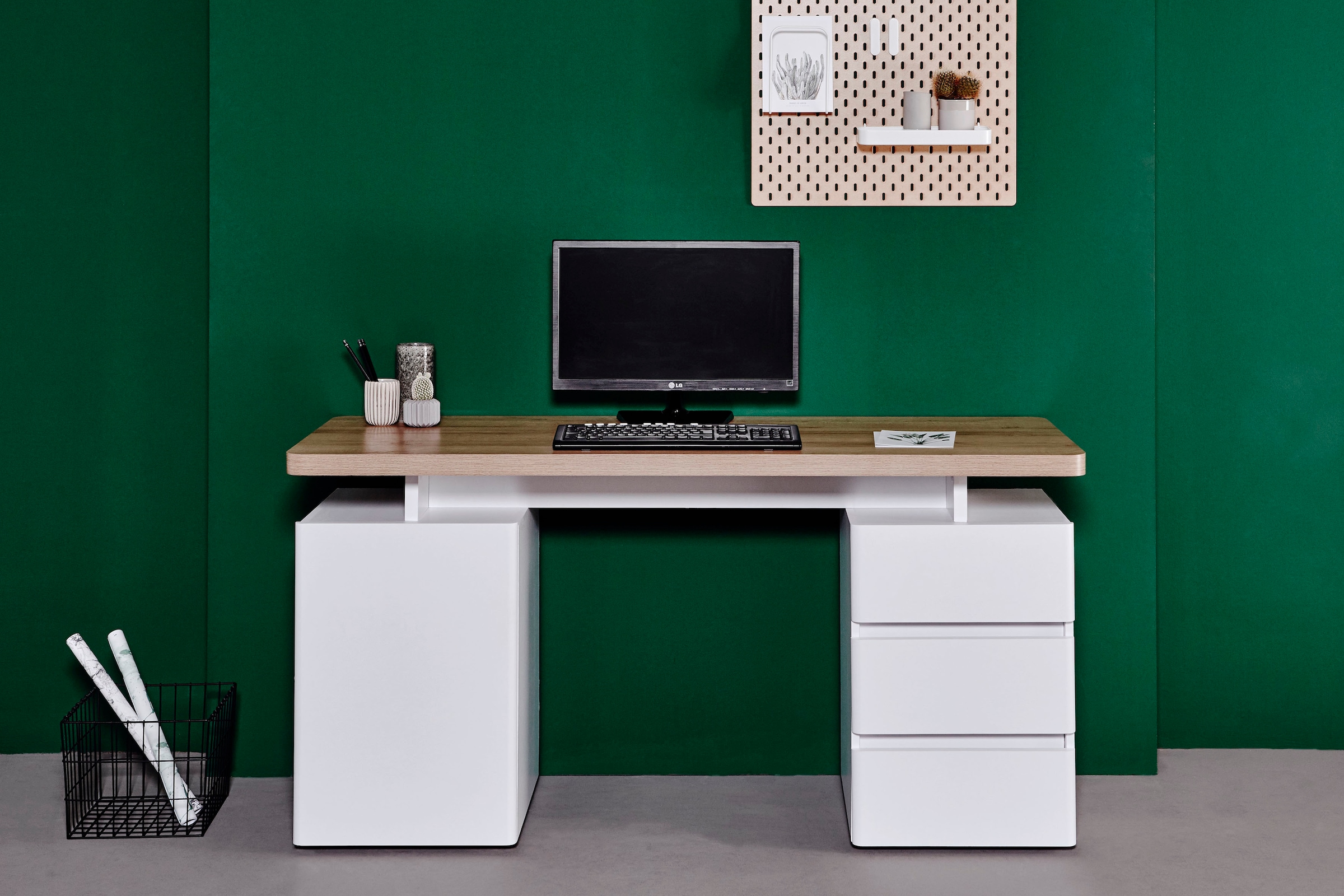 Jahnke Schreibtisch »CU-LIBRE C 250« wechselseitig montierbar