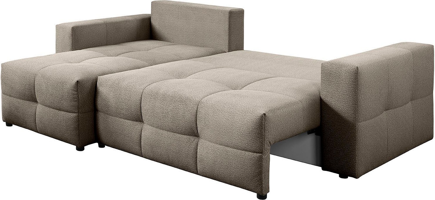 exxpo - sofa fashion Canapé d'angle Praktische Funktionsecke mit Federkern, Bettfunktion und Stauraum
