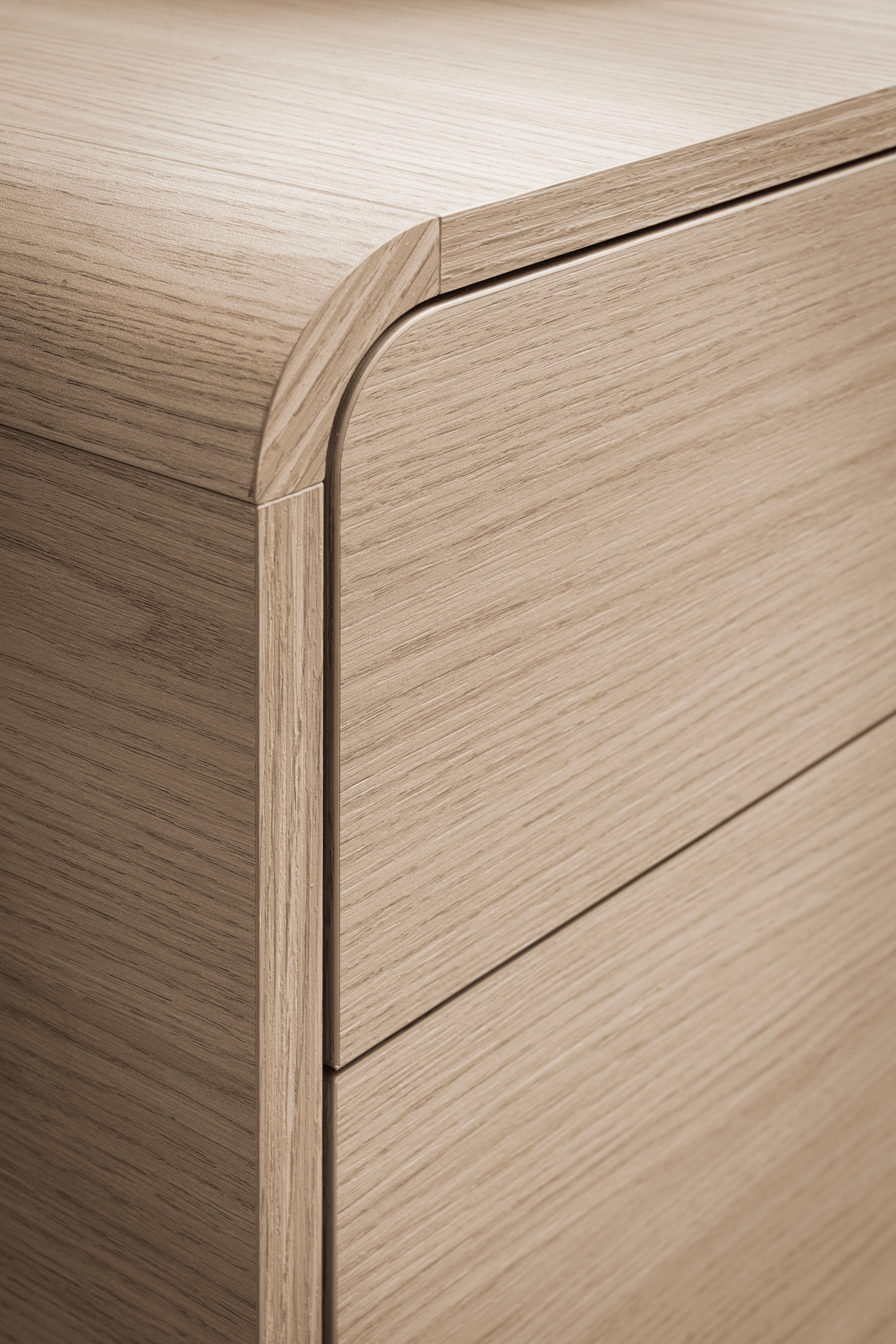 Home affaire Sideboard »Torsby, moderner Schrank, Kommode in Eiche Natur, 108 cm breit« abgerundete Ecken, ausreichend Stauraum, vielseitig einsetzbar