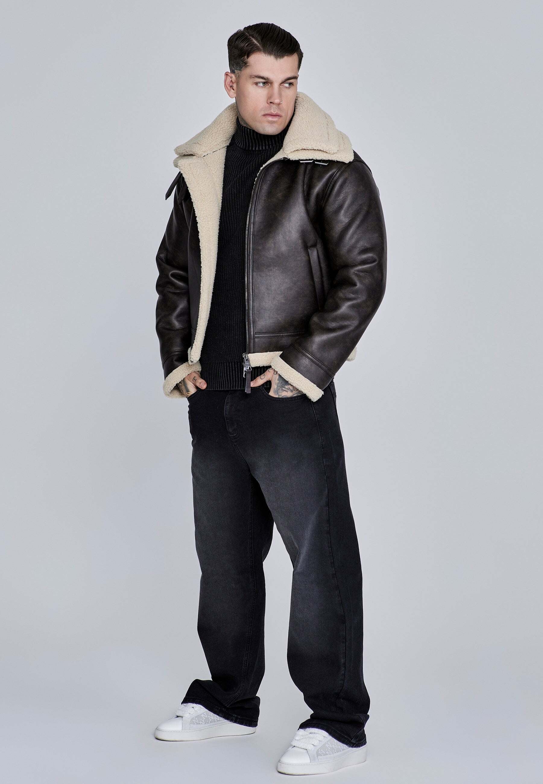 Siksilk Kurzjacke »Siksilk Jacke Aviator Jacket«
