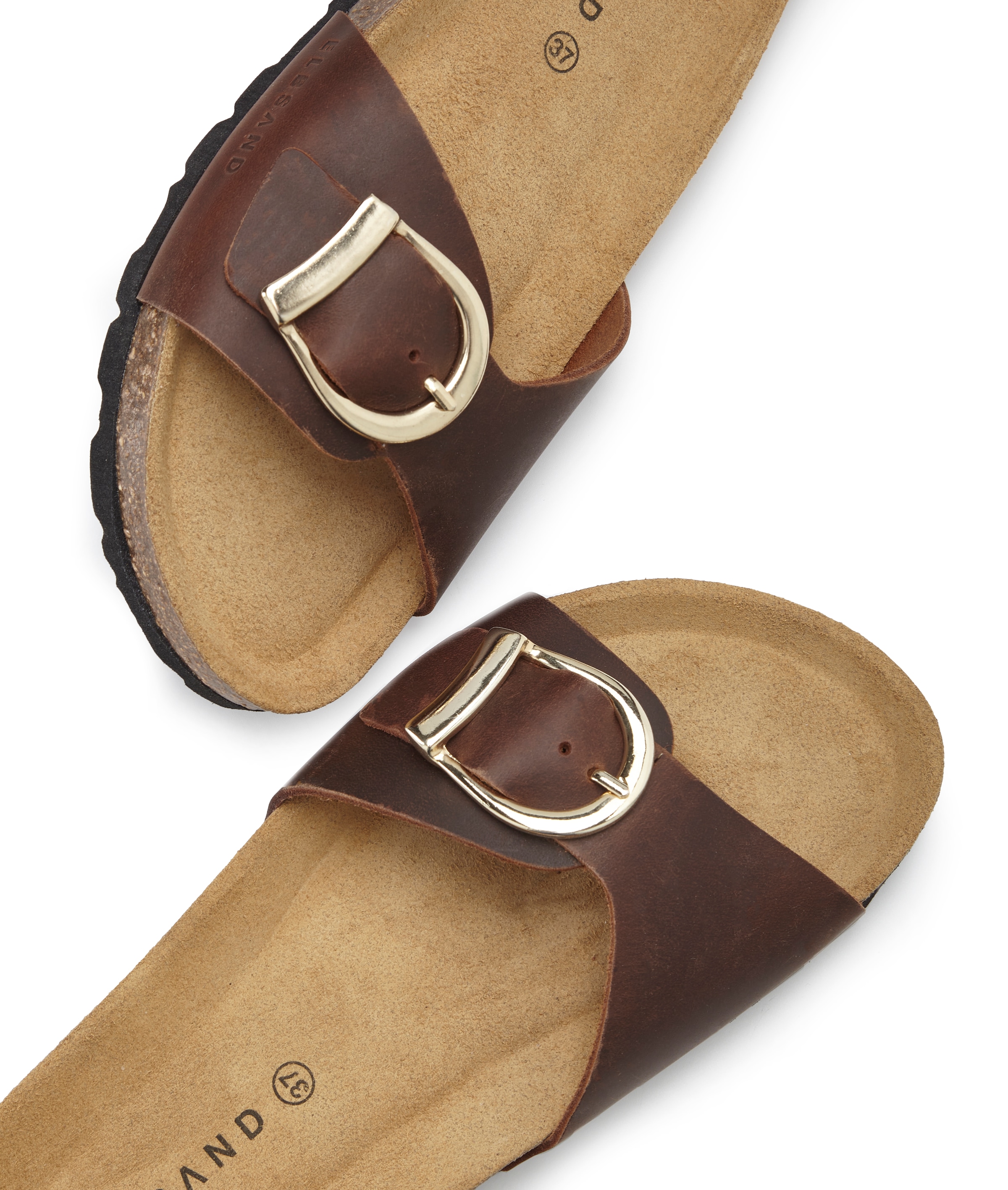 Elbsand Pantolette »Sandale, Mule, offener Schuh, Sommerschuhe, Lederpantolette«  NEU aus Leder mit weichem Korkfussbett