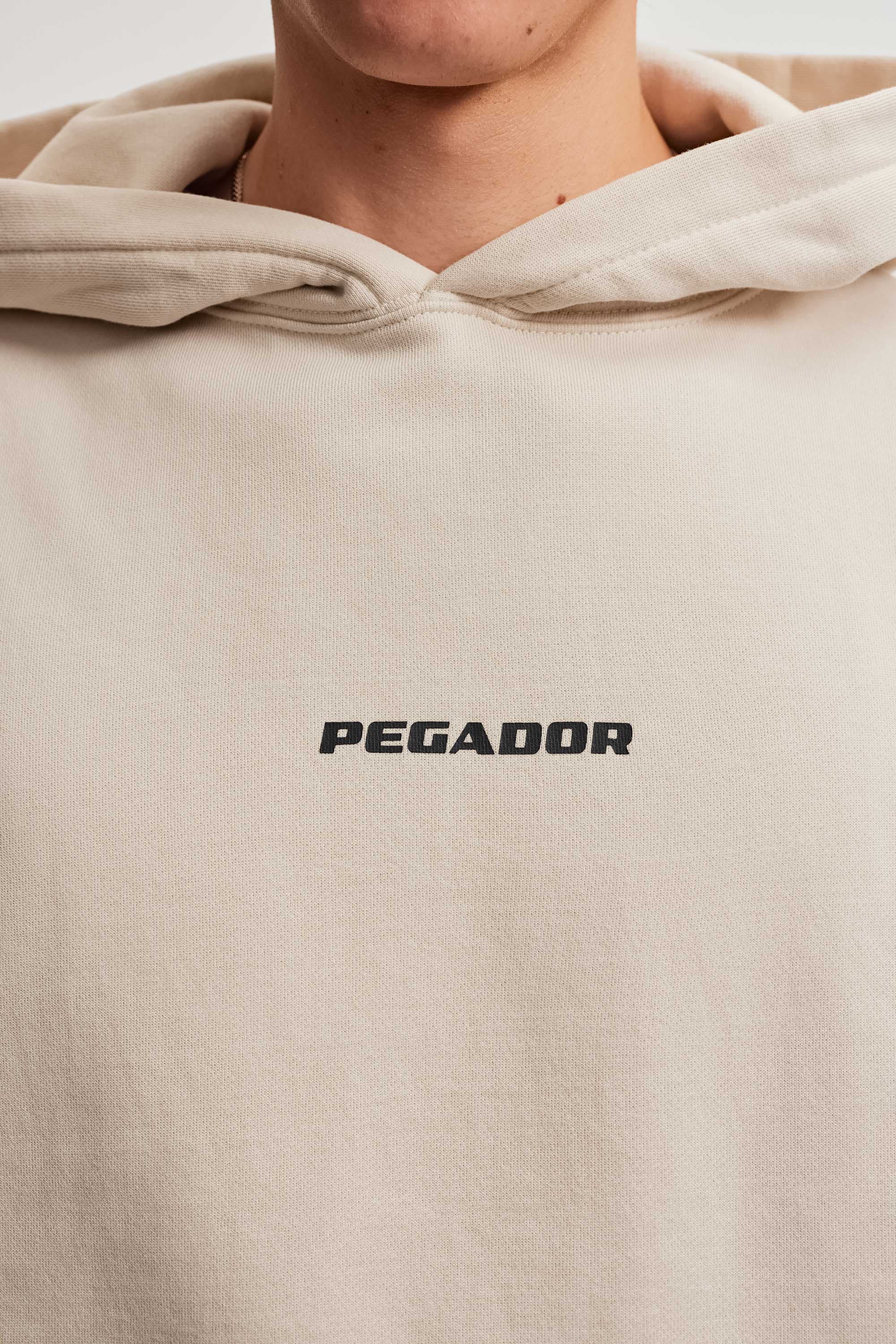 PEGADOR Sweat à capuche »COLNE LOGO OVERSIZED HOODIE«, mélange de coton, oversize
