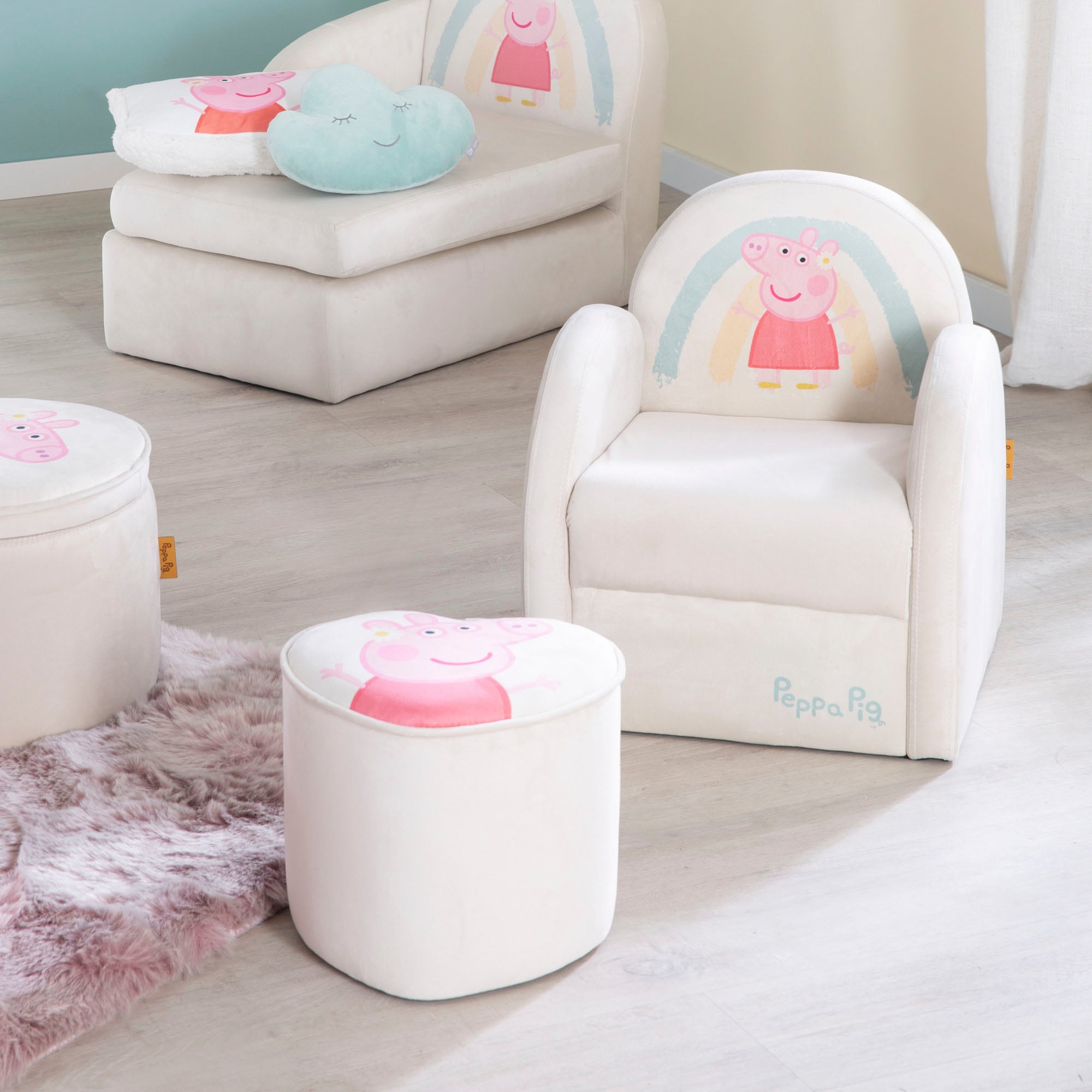 roba® Kinderhocker »Peppa Pig« in Herzform