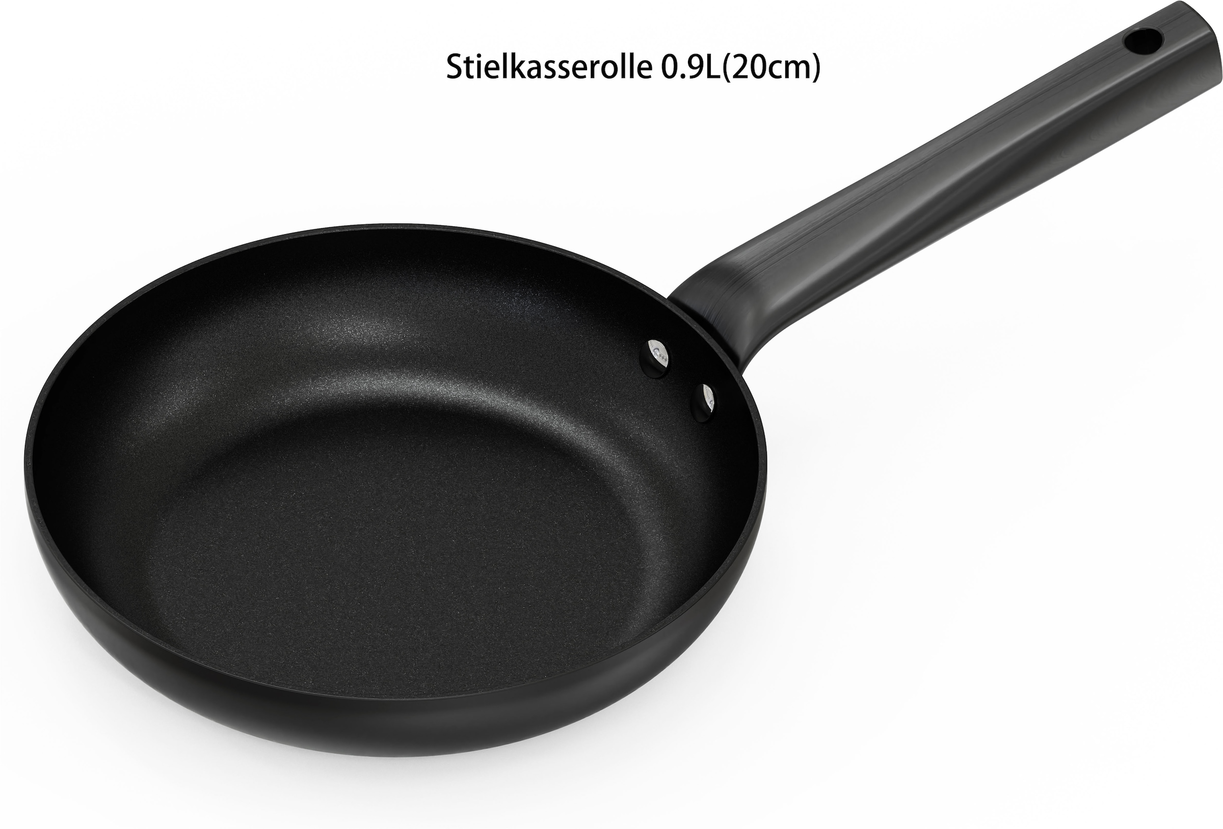Hanseatic Poêle à frire »ALU BASIC« Aluminium 1 tlg. Poêle avec revêtement antiadhésif, pour tous types de cuisinières, y compris induction