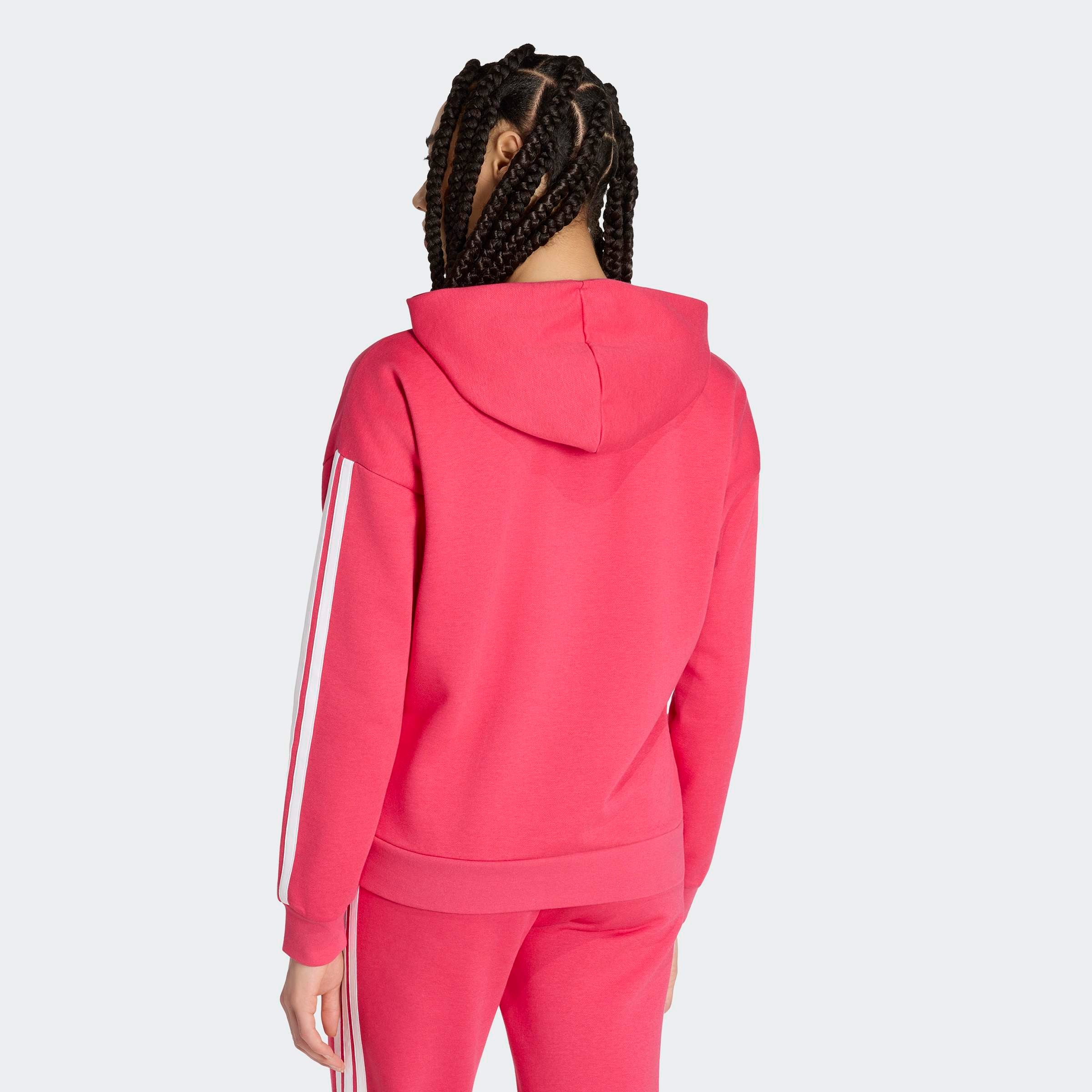 adidas Sportswear Kapuzensweatjacke »ESSENTIALS 3-STREIFEN FLEECE«